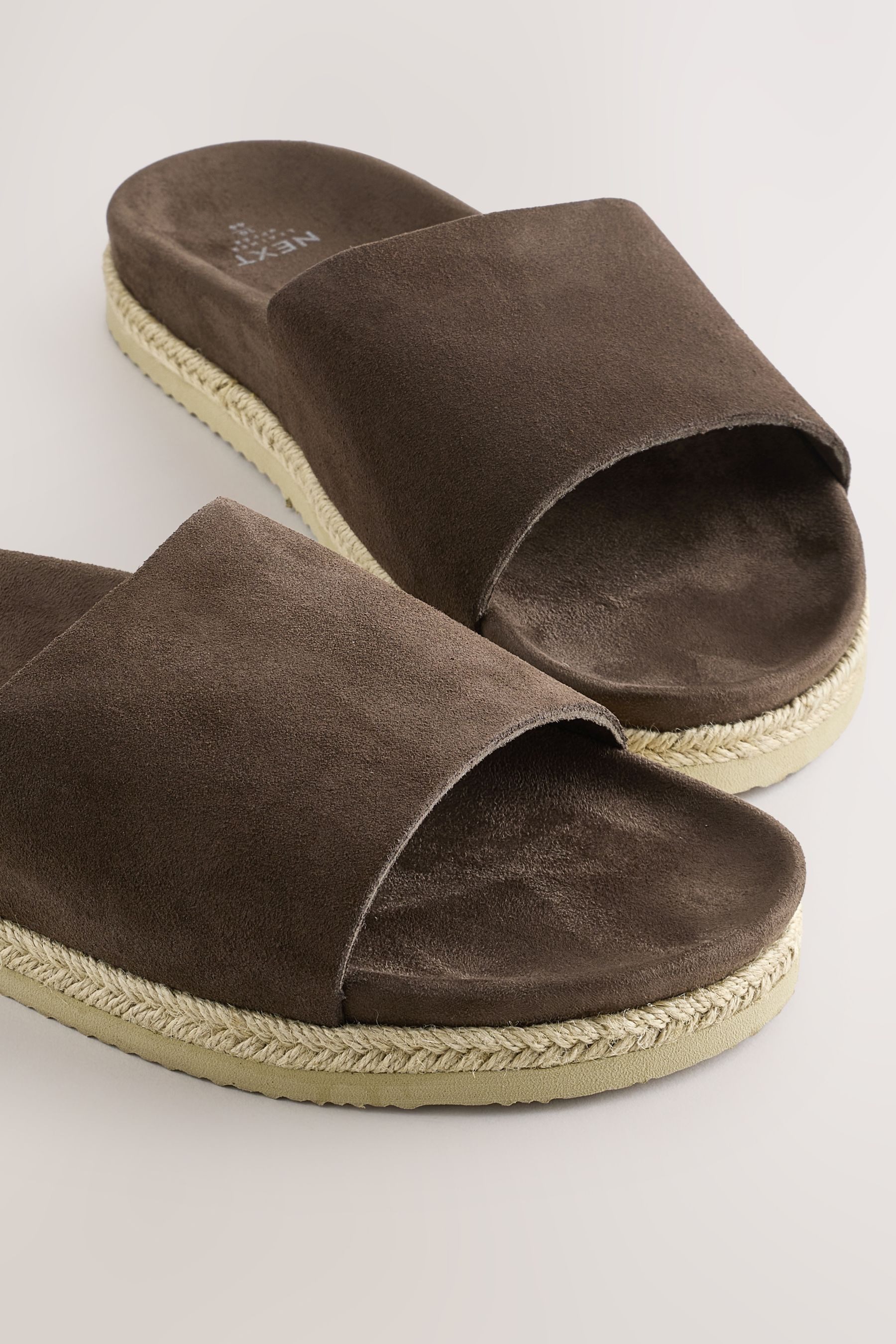 Next Edle Pantoletten aus Veloursleder Badepantolette (1-tlg)
