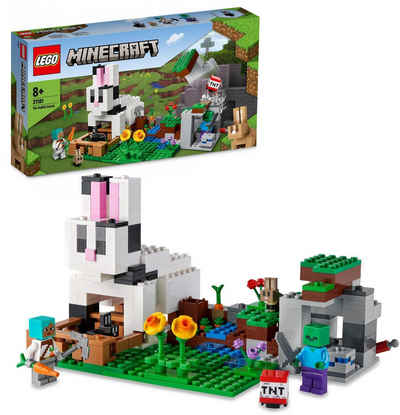 LEGO® Konstruktionsspielsteine »Die Kaninchenranch (21181), LEGO® Minecraft™«, (340 St)