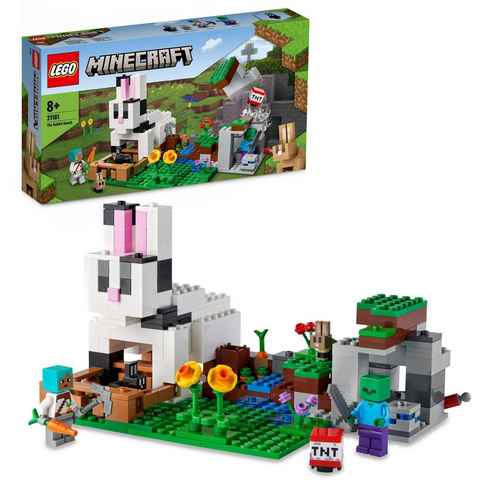 LEGO® Konstruktionsspielsteine Die Kaninchenranch (21181), LEGO® Minecraft™, (340 St)