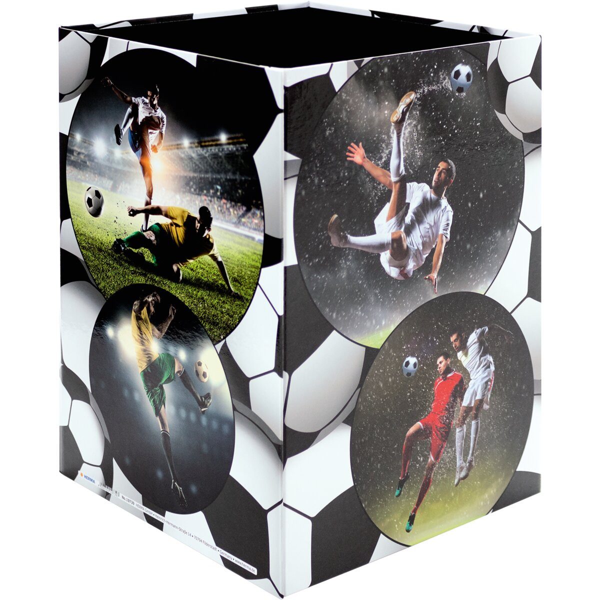 HERMA Papierkorb Papierkorb Karton Fussball