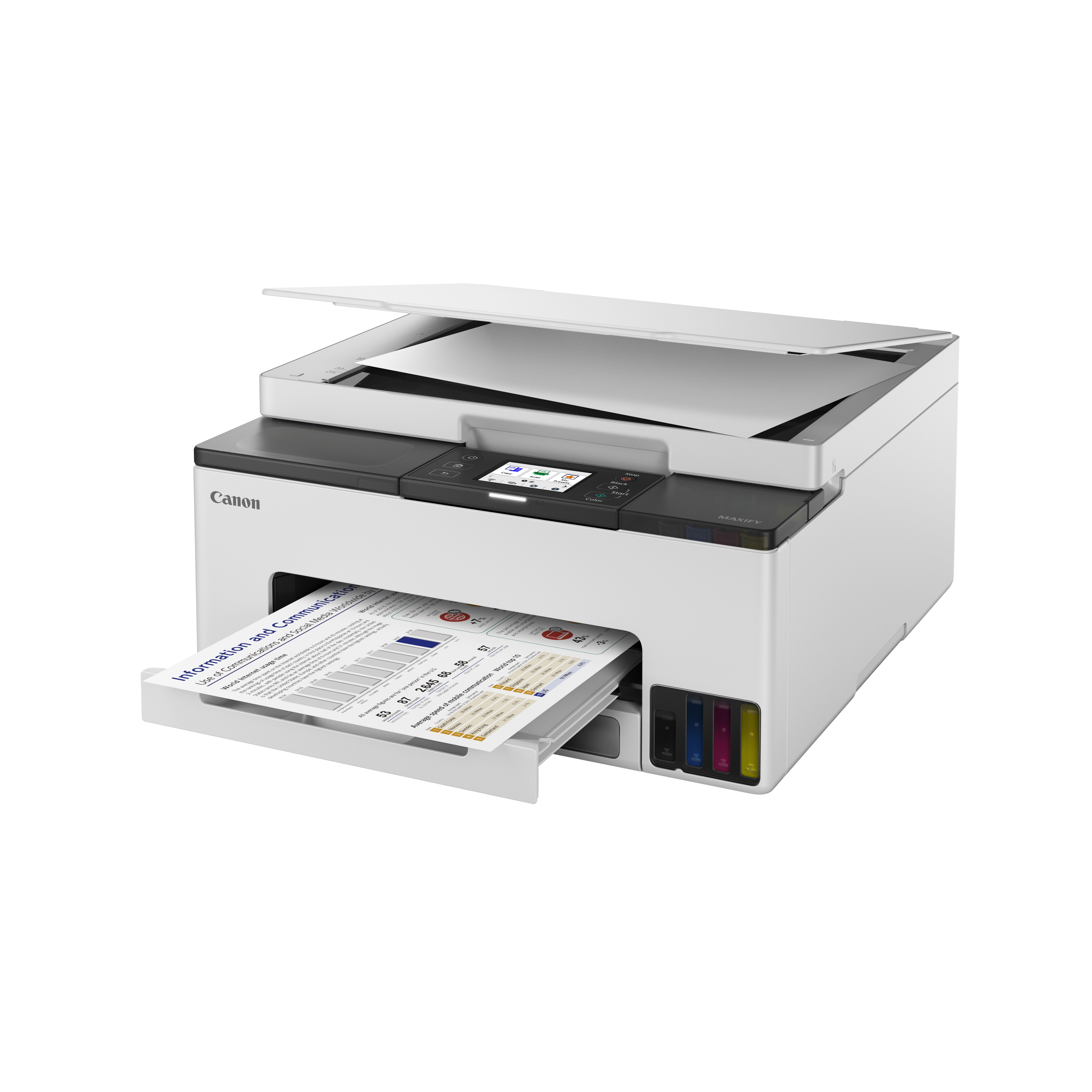 Canon Canon MAXIFY GX1050 Tintenstrahl Multifunktionsdrucker Multifunktionsdrucker, (automatischer Duplexdruck) – Bild 3 von 5