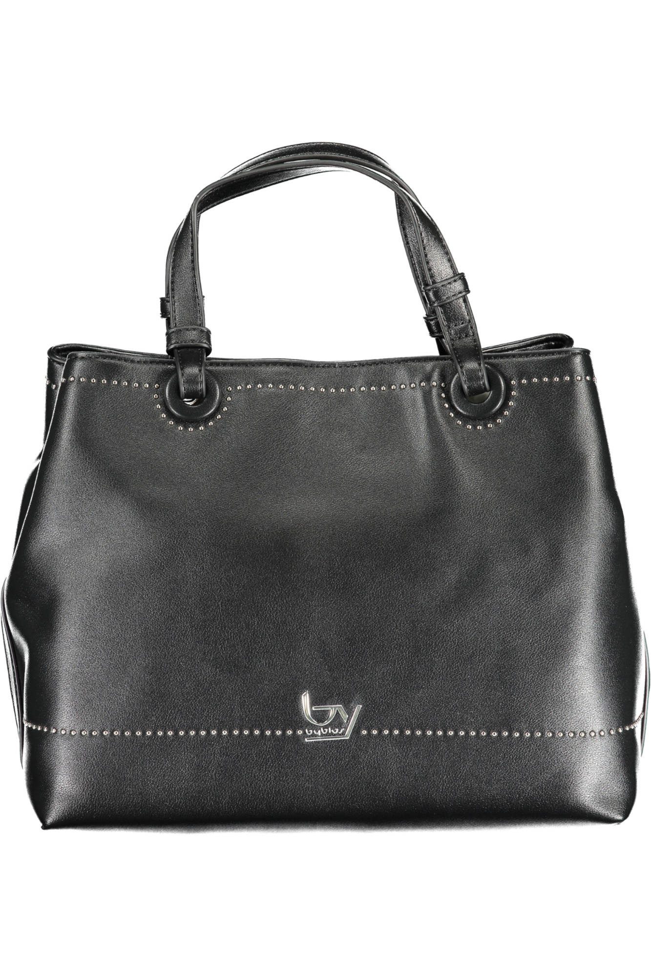 Byblos Umhängetasche, Elegante schwarze Damentasche mit Henkeln und abnehmbarem Riemen