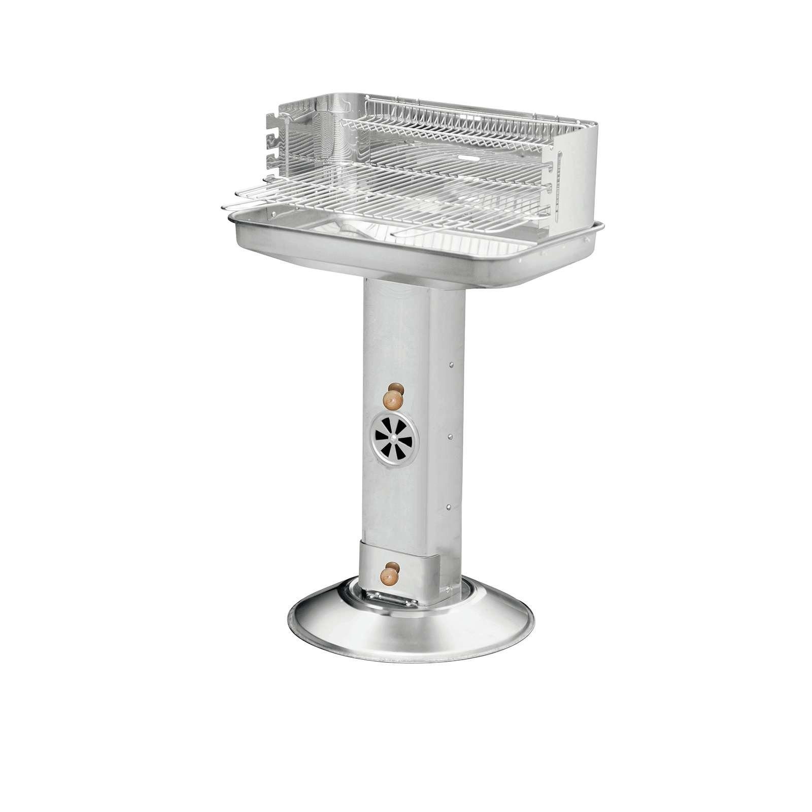 Kynast Holzkohlegrill Säulengrill Holzkohlegrill Family Star 613-87358, 58,5 x 38,5 x 90 cm