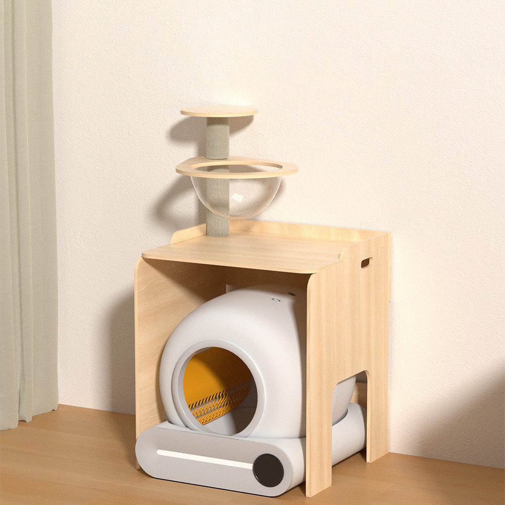 GLIESE POWER Katzenecktoilette Katzenbaum für Katzenecktoilette, B x L x H: 51.5 x 76 x 110 cm