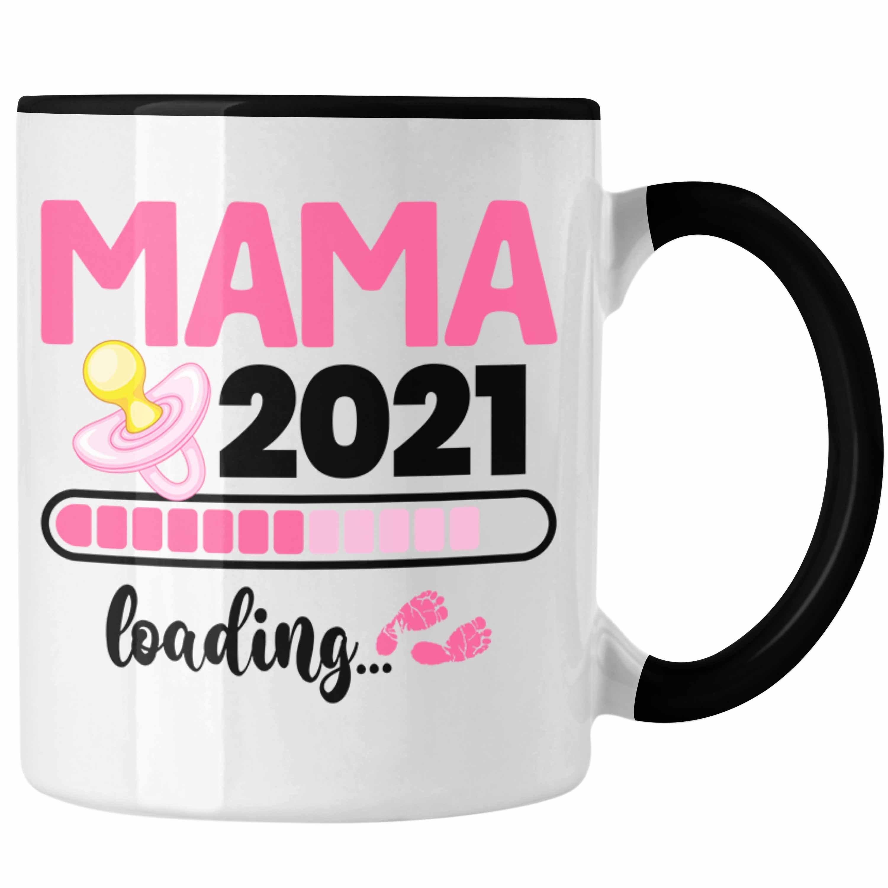 Trendation Tasse Trendation - Mama 2022 Loading Tasse Geschenke Schwangerschaftverkündung Schwanger Baby Kommt Kaffeetasse