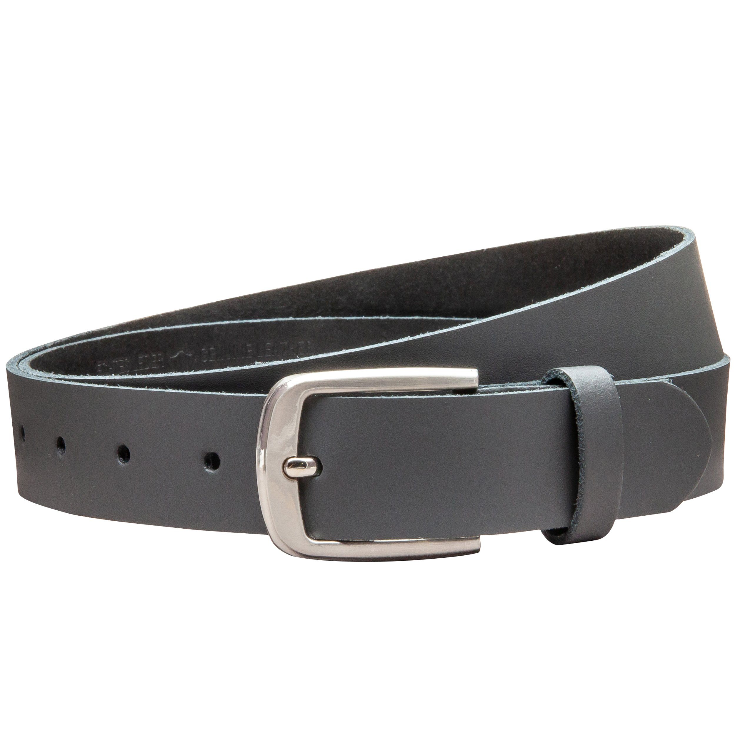 COLOGNEBELT Ledergürtel OM315-SL-Grau MADE IN GERMANY, Grau Kürzbar, 100 % günstig online kaufen