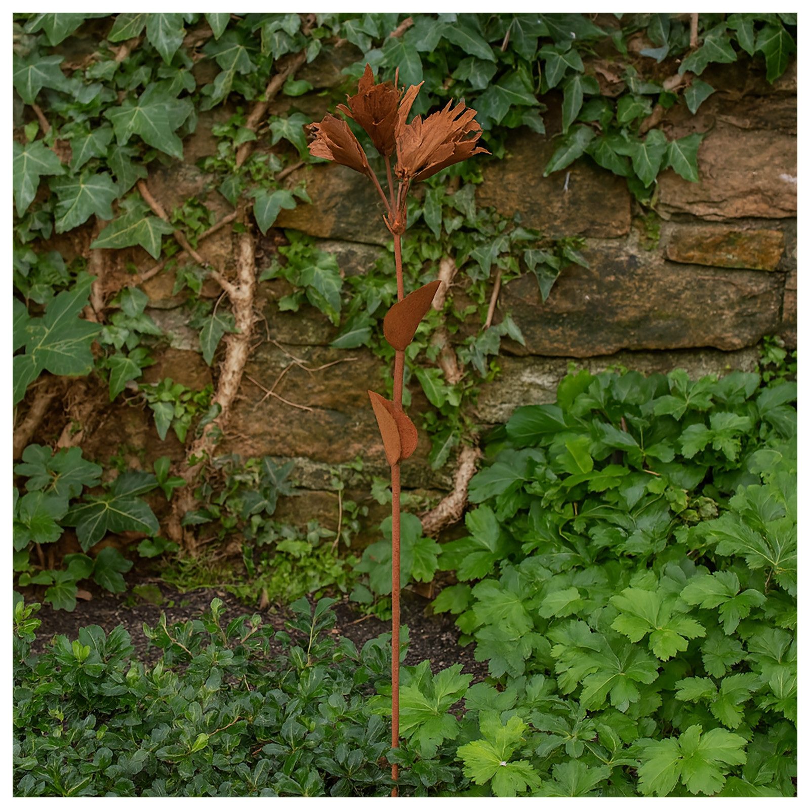 HTI-Living Gartenfigur Blumenstecker Rostoptik Blüten Celia, (1 St), Garten günstig online kaufen
