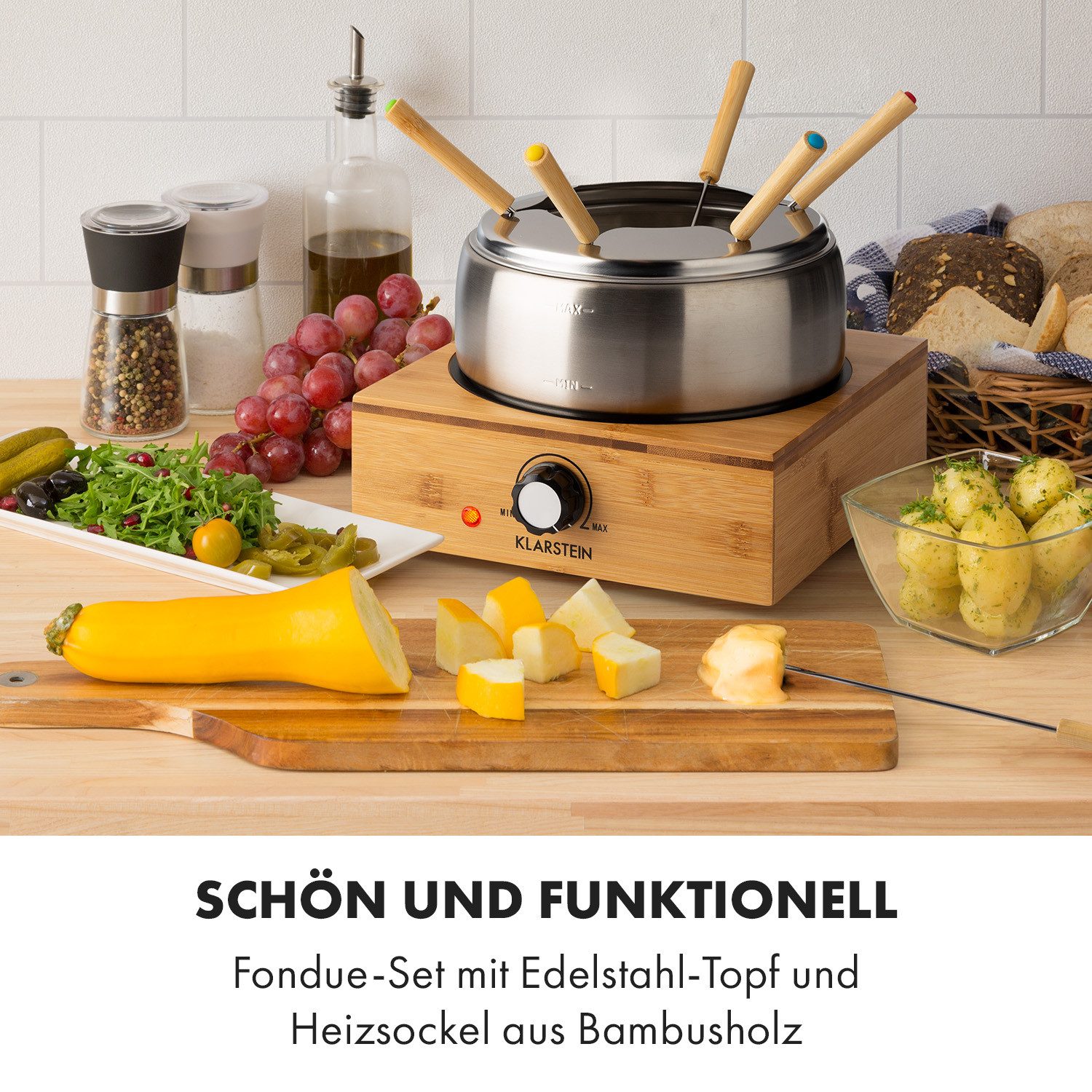Klarstein Fondue Bambus