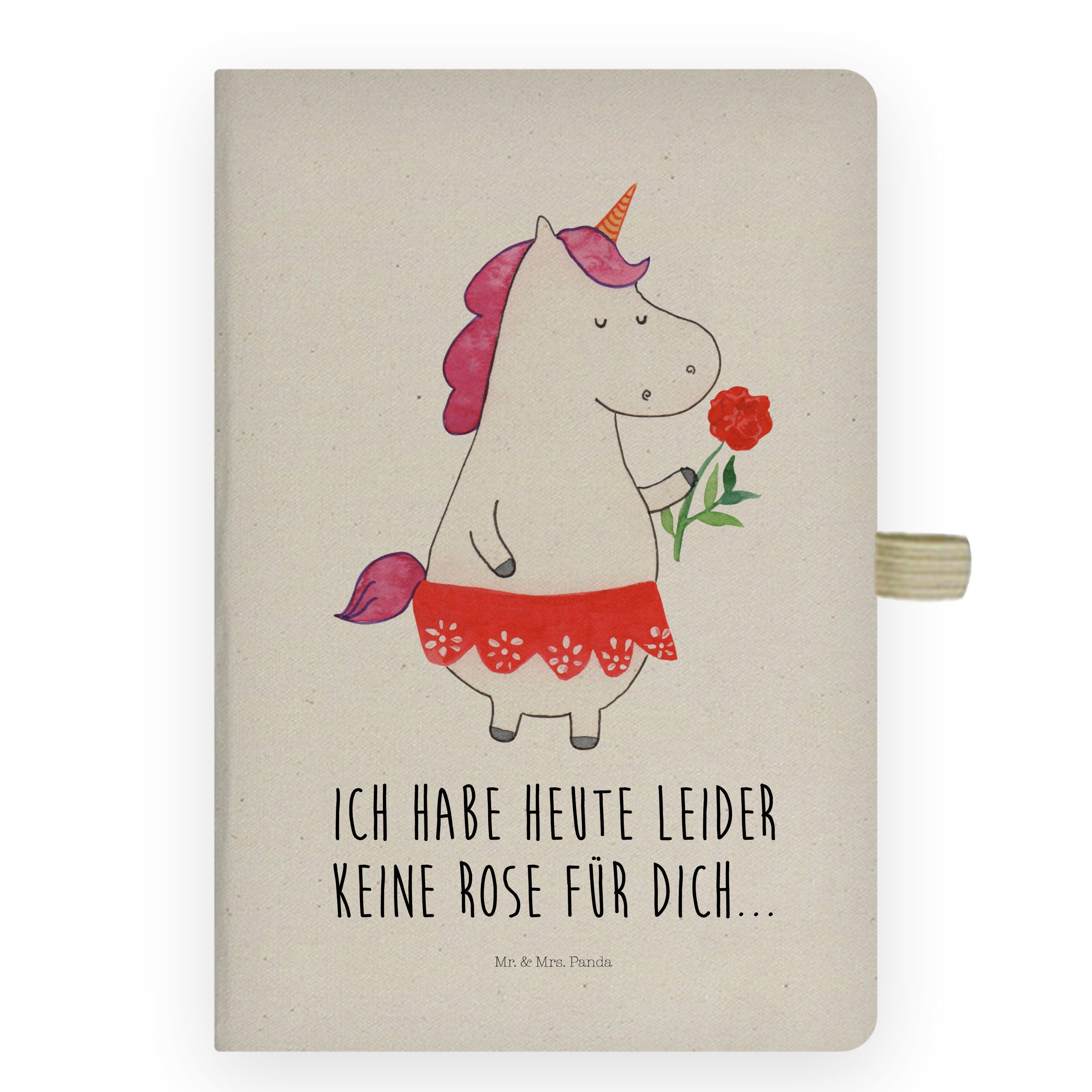 Mr. & Mrs. Panda Notizbuch Einhorn Dame, Journal, Transparent, Frau, Bachelorette, Unicorn, Adre Mr. & Mrs. Panda