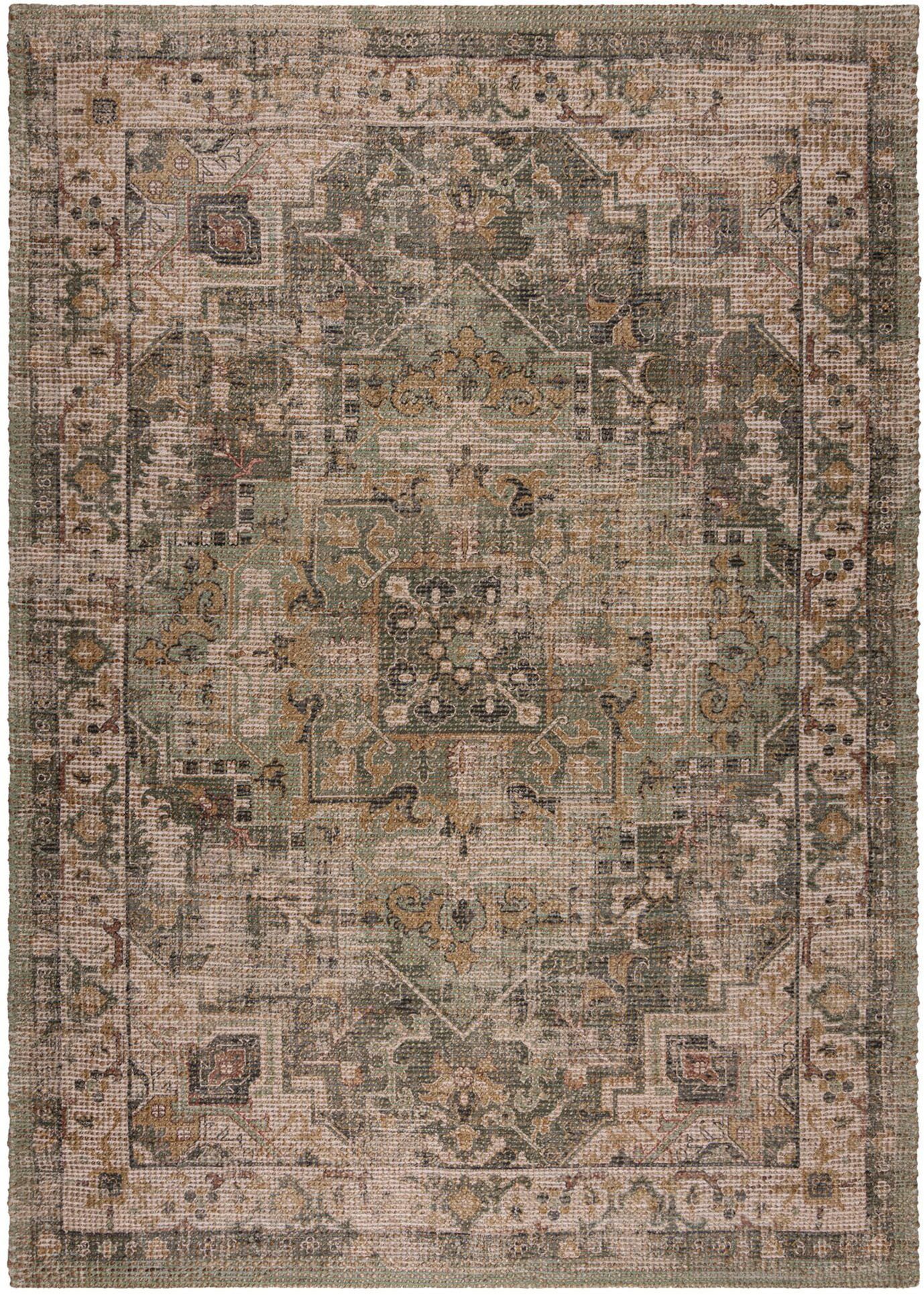 FLAIR RUGS Teppich Selena Jute, rechteckig, Höhe: 8 mm, Vintage Jute