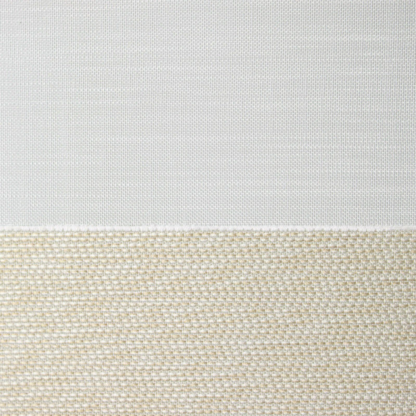Clever-Kauf-24 Scheibengardine 4-teiliges Mini-Flächenvorhang-Set in beige weiß 2291-13, Stangendurchzug, halbtransparent, Store