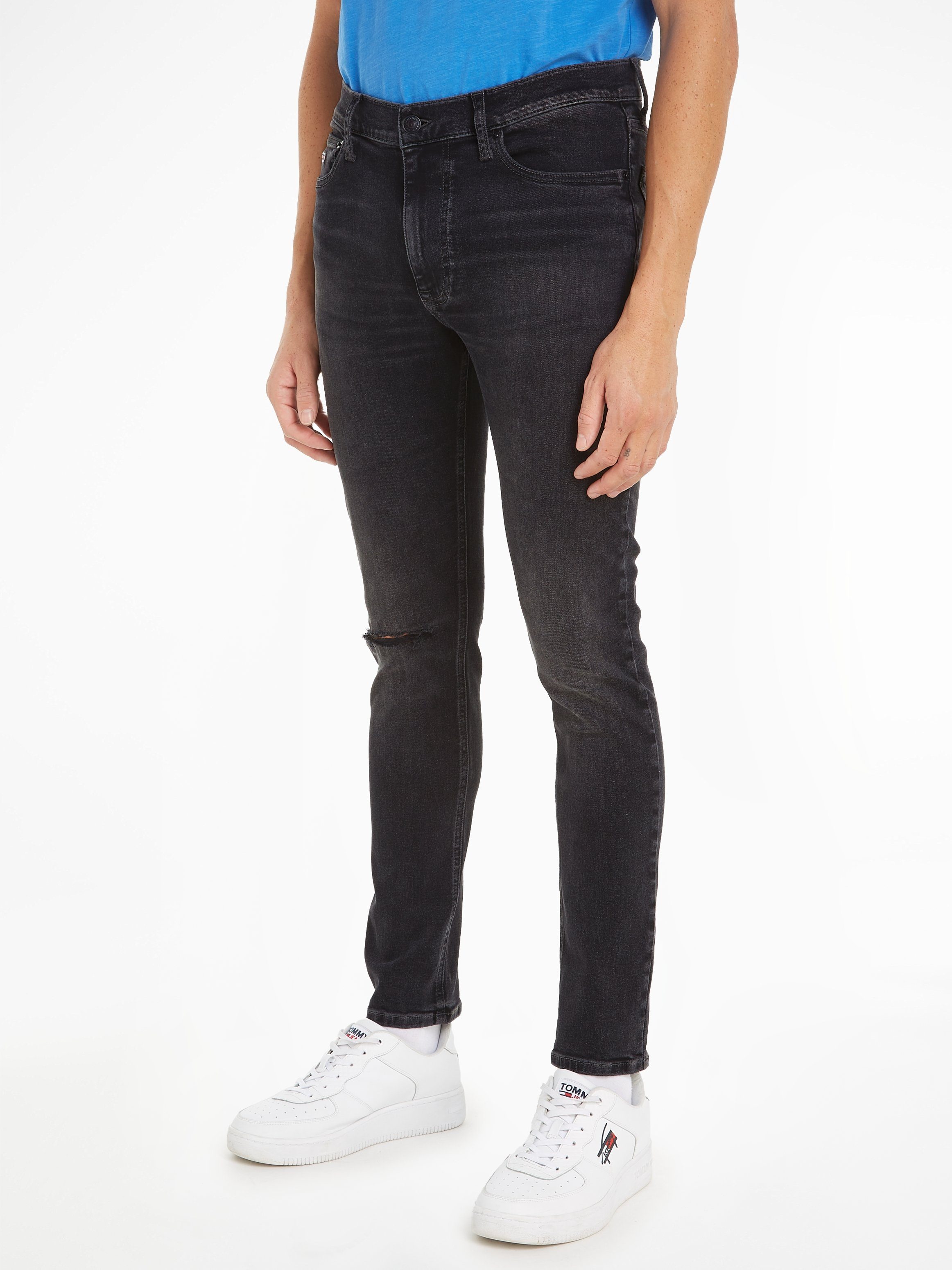 Tommy Jeans Skinny-fit-Jeans SIMON SKNY im 5-Pocket-Style Denim Black