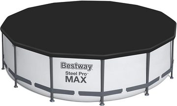 BESTWAY Framepool Bestway Steel MAX Pro Pool Set 427x107cm 56950 Pumpe + Leiter