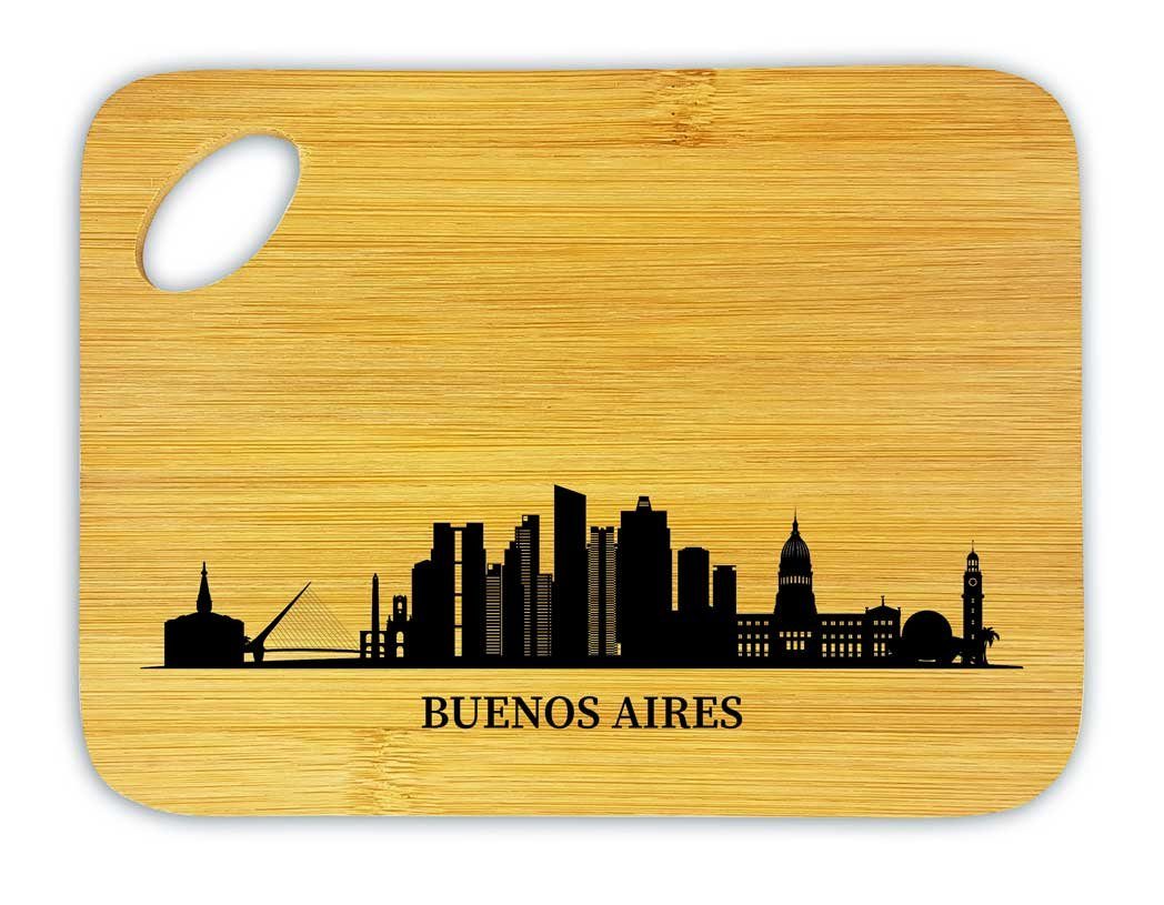 die Stadtmeister Frühstücksbrett Skyline Buenos Aires, Bambus