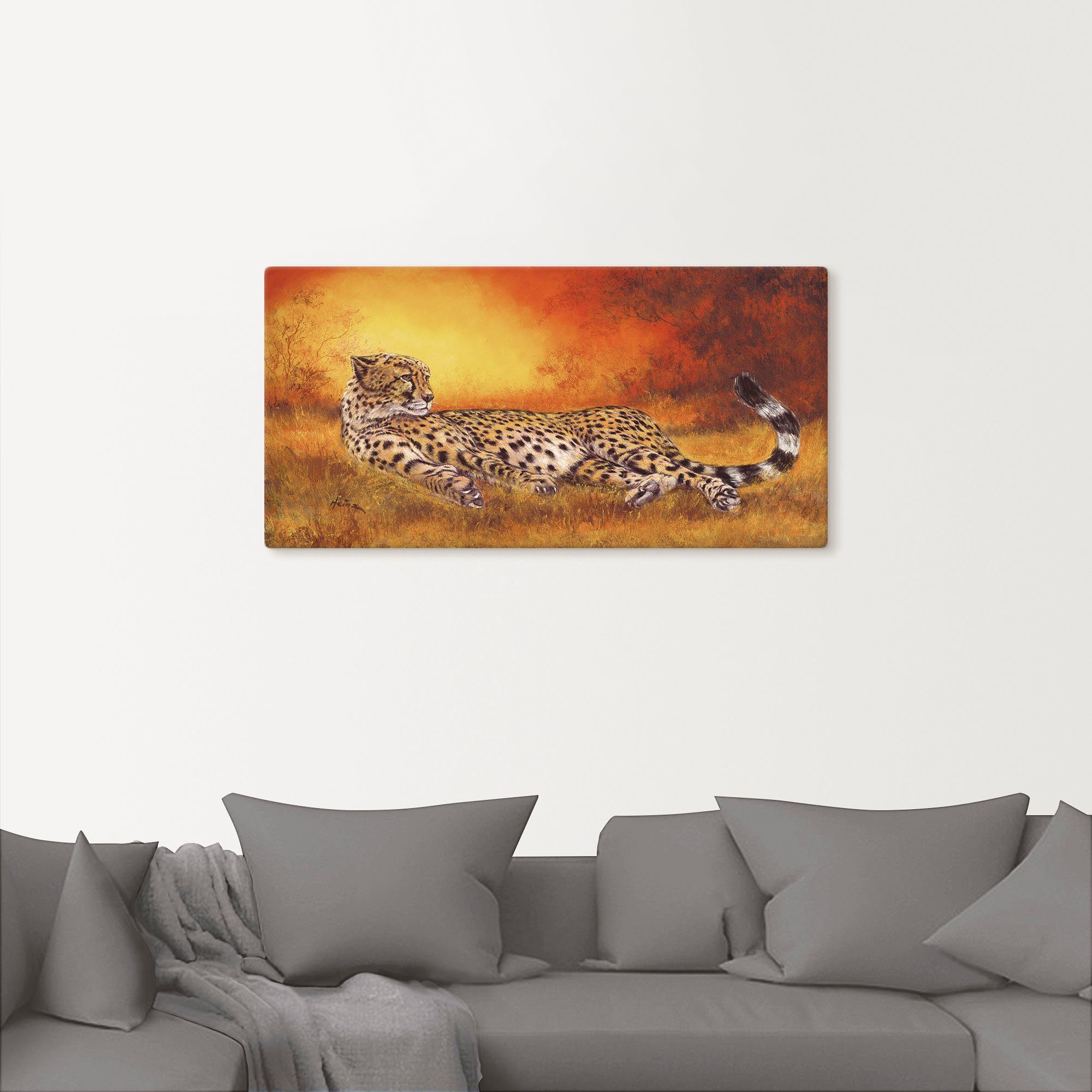 Artland Wandbild »Gepard«, Geparden Bilder (1 Stück), in vielen Größen & Produktarten - Alubild / Outdoorbild für den Außenbereich, Leinwandbild, Poster, Wandaufkleber / Wandtattoo auch für Badezimmer geeignet-kaufen