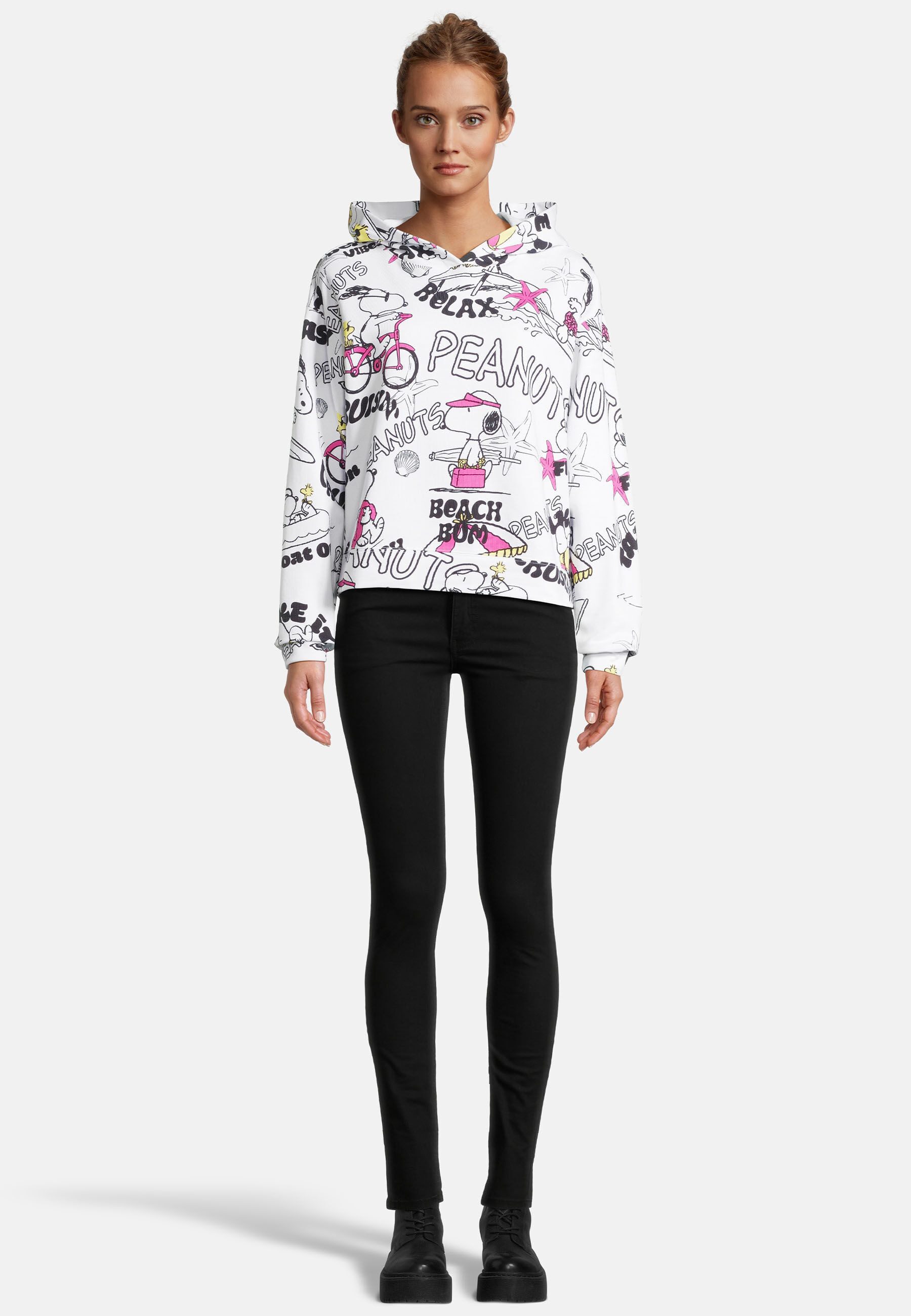 Frogbox Kapuzenpullover mit Alloverprint