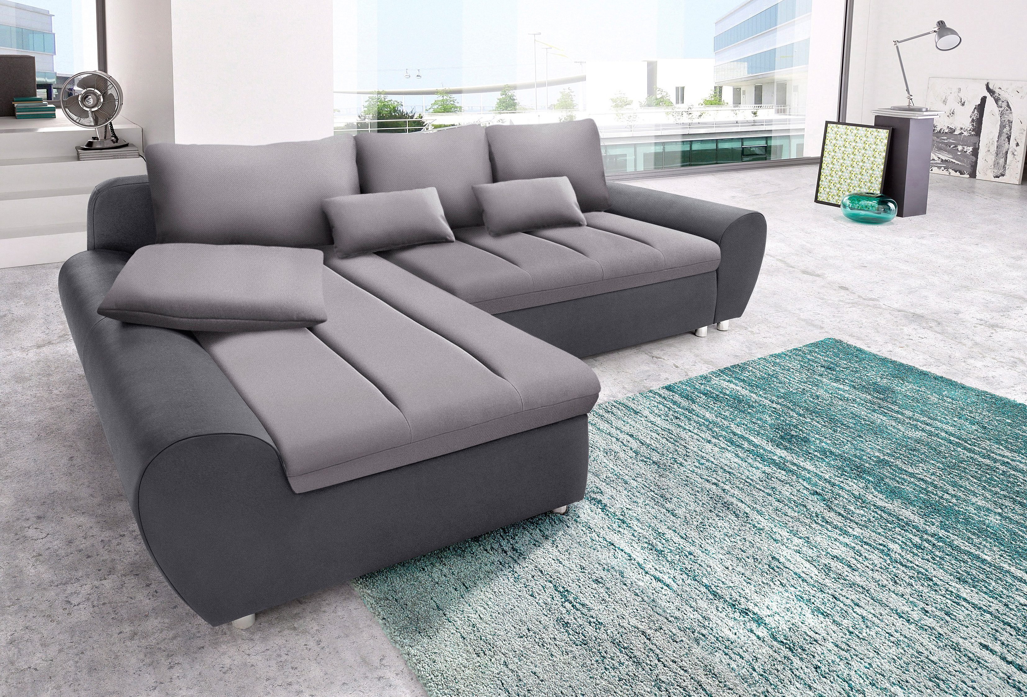 sit&more Ecksofa "Bandos L-Form", in 2 unterschiedlichen Größen, wahlweise günstig online kaufen