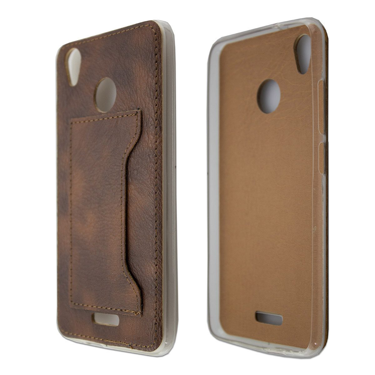 Handyhülle TPU-Leder Hülle für Gigaset GS270 / GS270 Plus