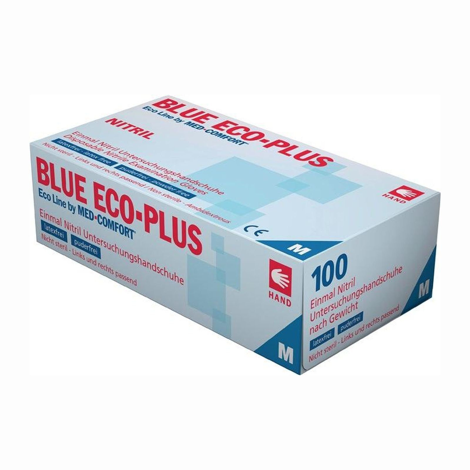AMPri Einweghandschuhe AMPri 100x Einweghandschuhe Blue Eco Plus Gr. XL blau Nitril - 01...