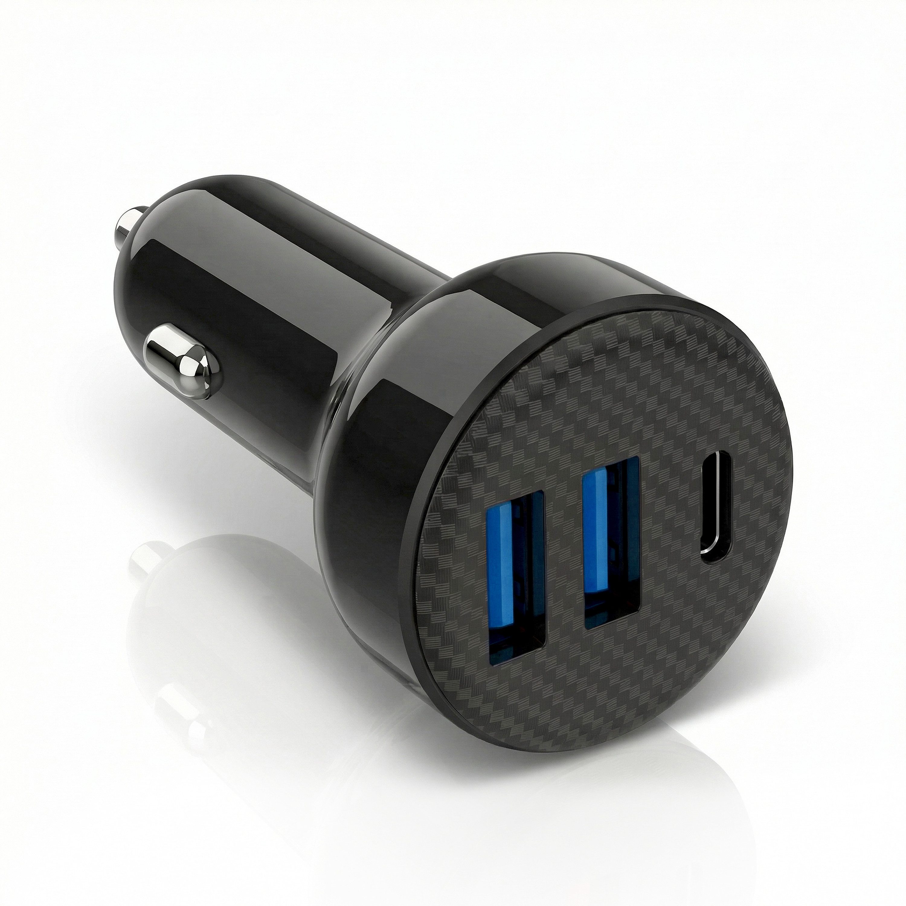 CSL KFZ Ladegerät Auto Ladegerät USB A & C, Schnellladegerät 40 Watt KFZ-Netzteil (USB-C & USB-A, Zigarettenanzünder, Power Delivery & Quick Charge)