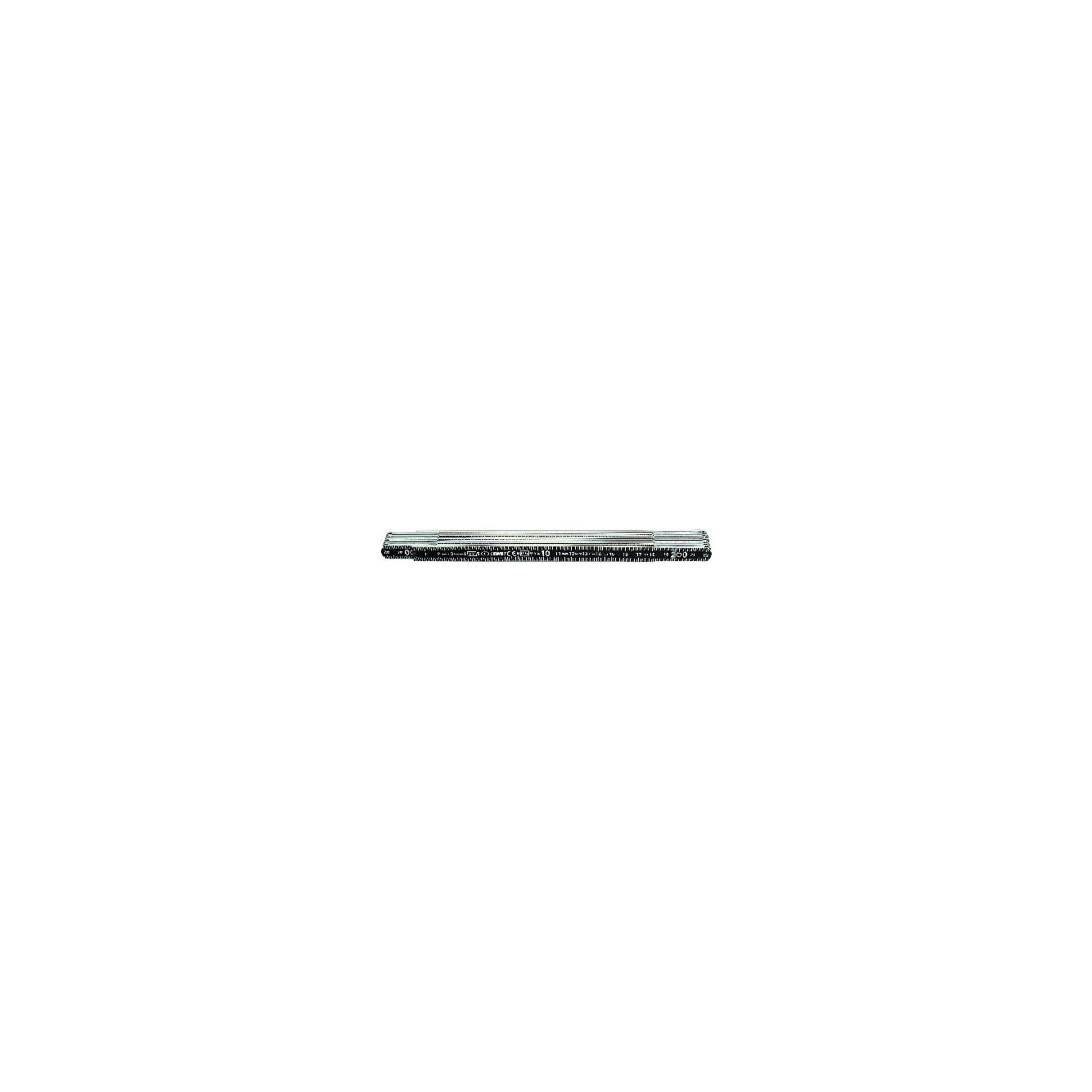BMI Maßband BMI Gliedermaßstab Alu 2mx14mm schwarz