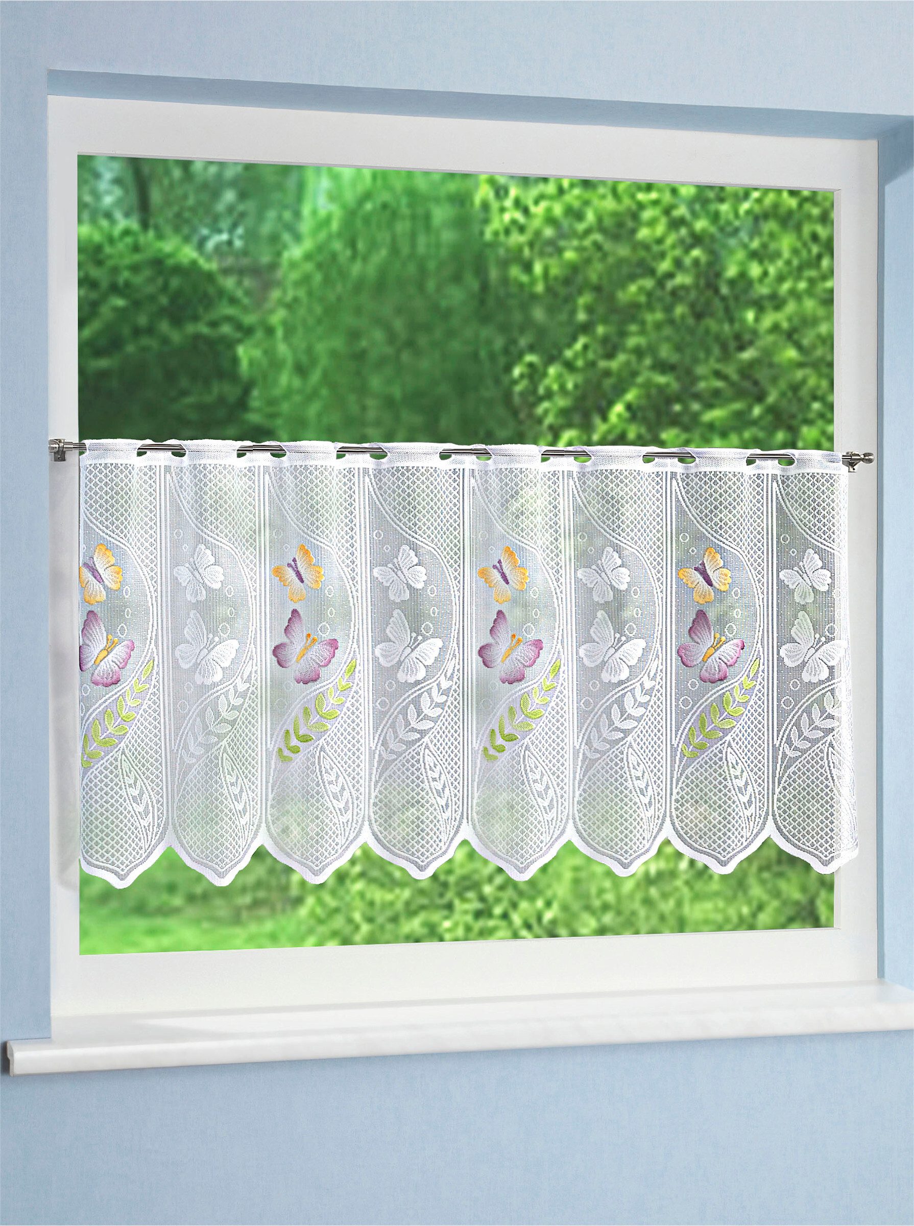 Witt Gardine Fensterbehang, Durchzuglöcher, halbtransparent, Fensterbehang günstig online kaufen