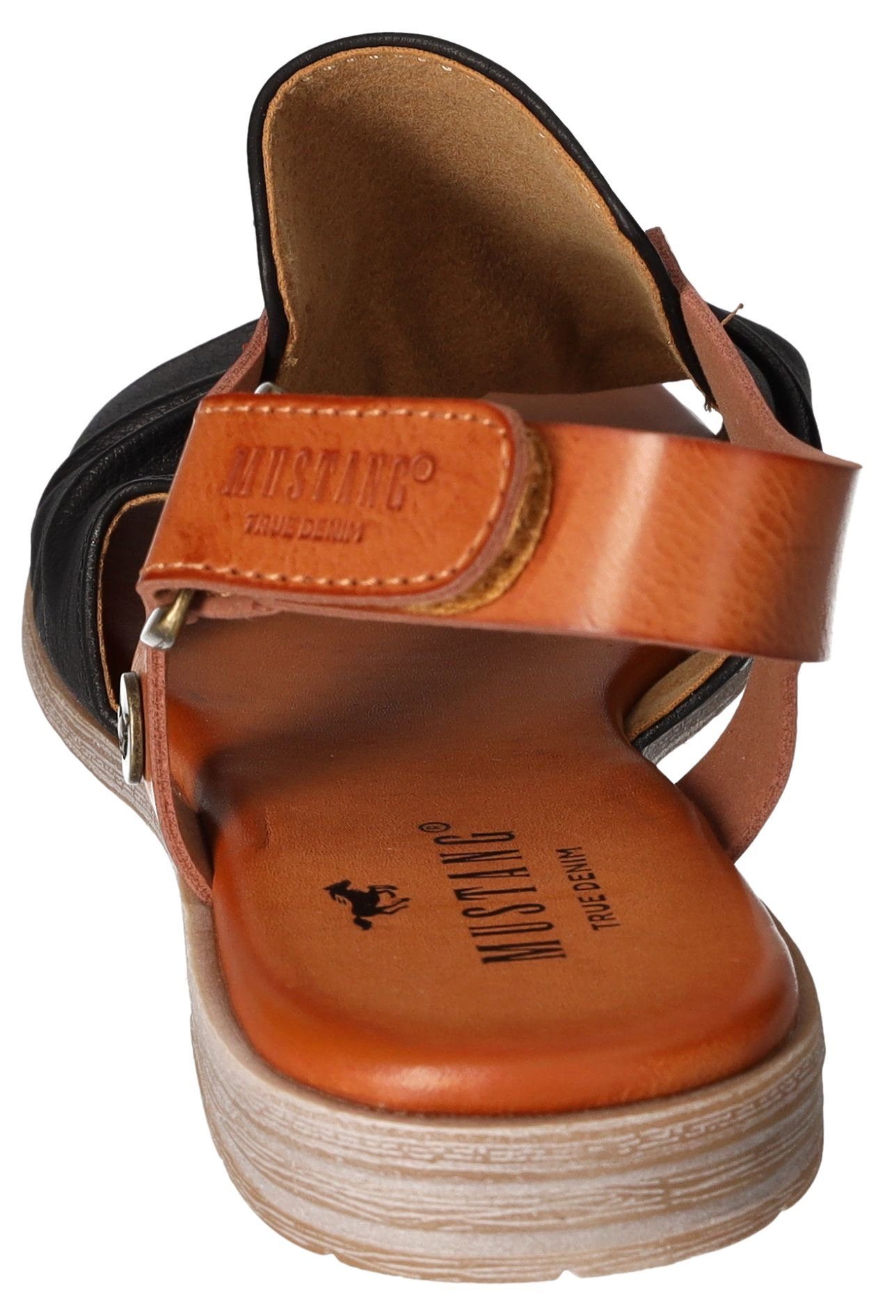 Mustang Shoes Riemchensandale, Sommerschuh, Sandalette, Blockabsatz, günstig online kaufen