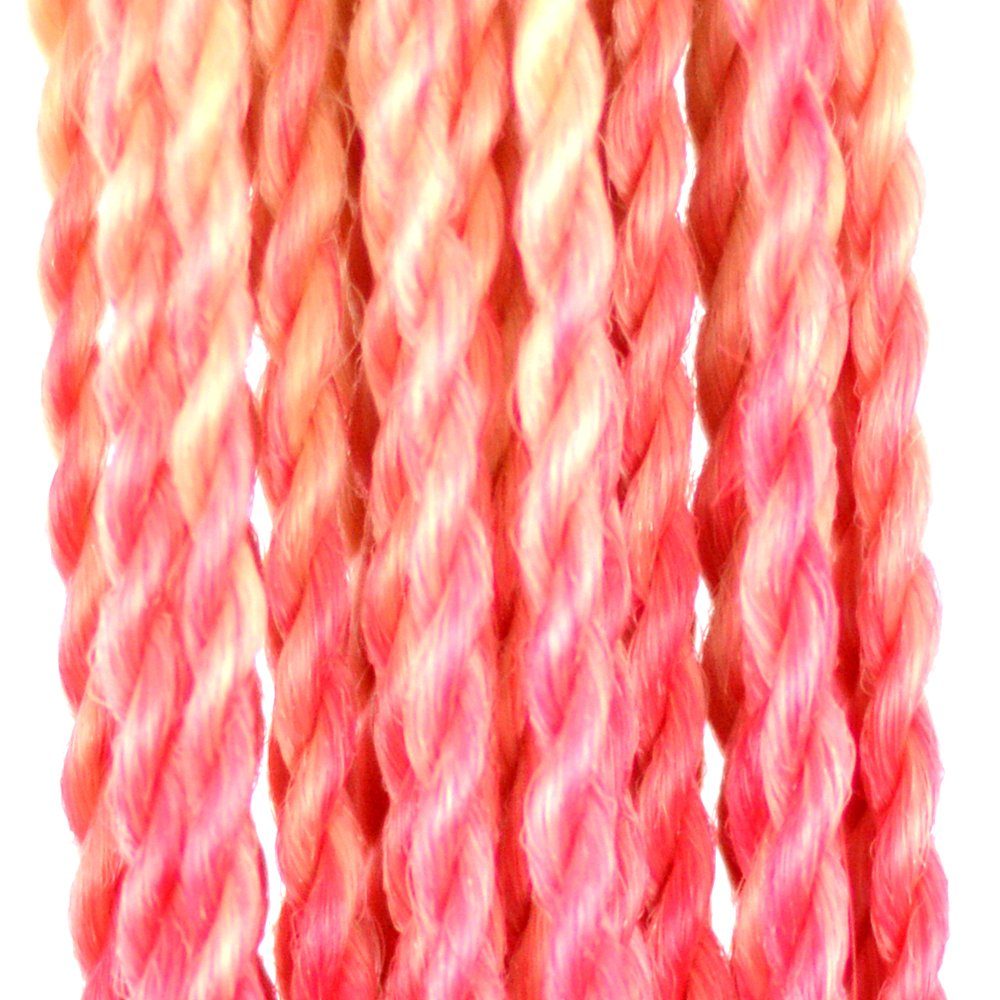MyBraids YOUR BRAIDS! Twist Ombre Senegalese Hellblond-Pink Crochet Kunsthaar-Extension Zöpfe 3er Braids Pack 24-SY