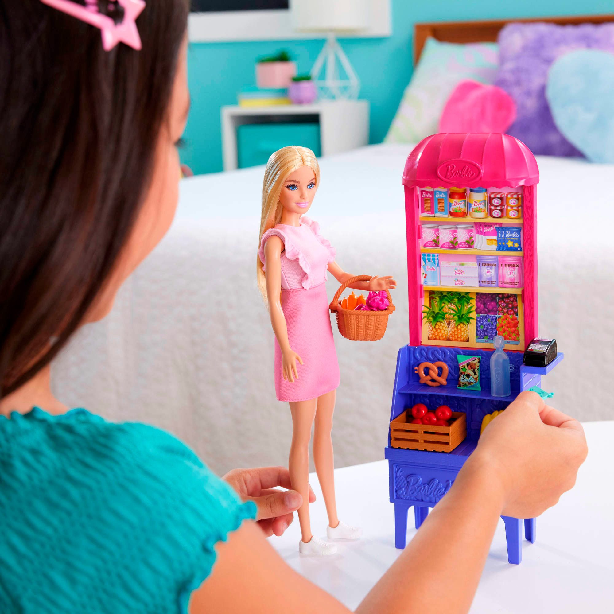 Barbie Anziehpuppe Barbie Malibu Marktstand Spielset