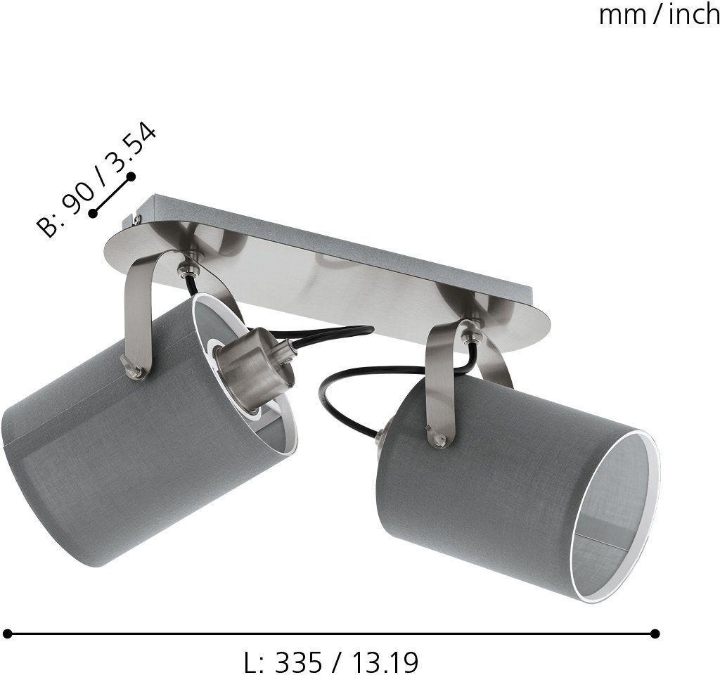 EGLO Deckenspot VILLABATE, ohne Leuchtmittel, Leuchtmittel wechselbar, Deckenlampe