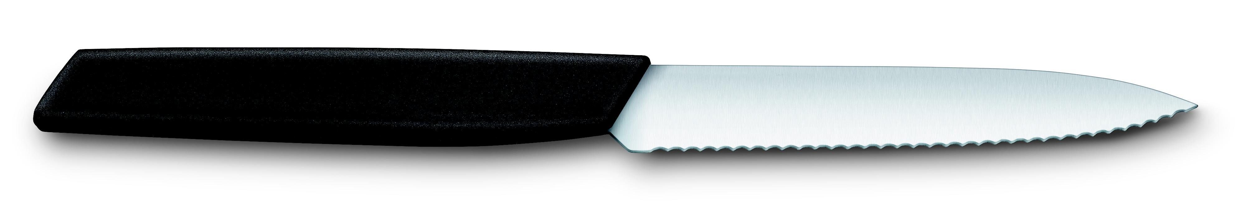Victorinox Taschenmesser Paring knife, wavy, 10 cm, black