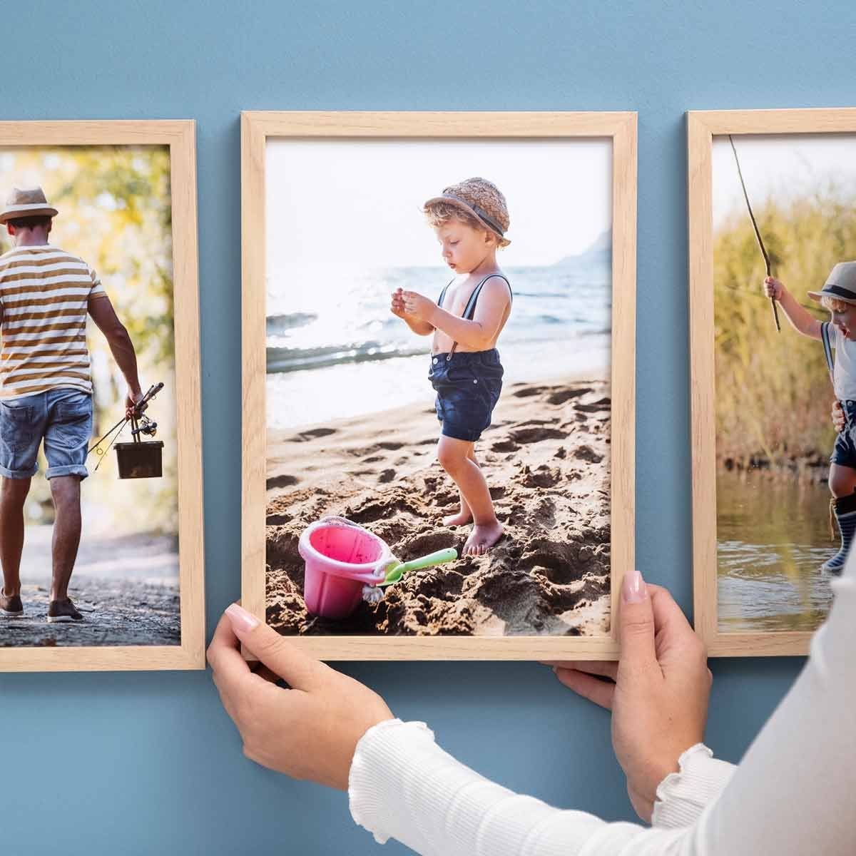 PHOTOLINI Bilderrahmen Poster-Einzelrahmen Modern Schmal günstig online kaufen