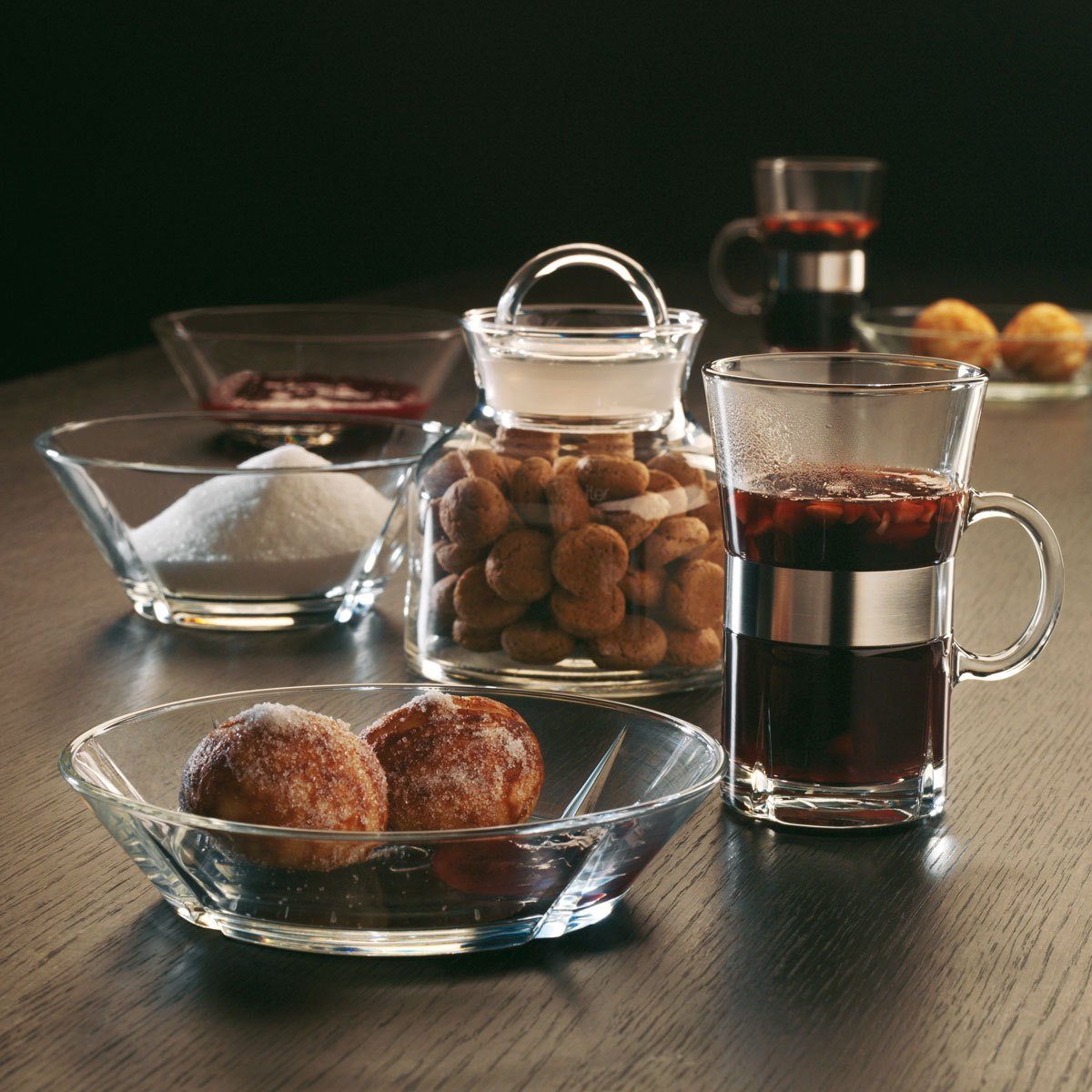 Rosendahl Schale Dessert Teller - 4er Set GRAND CRU, Glas