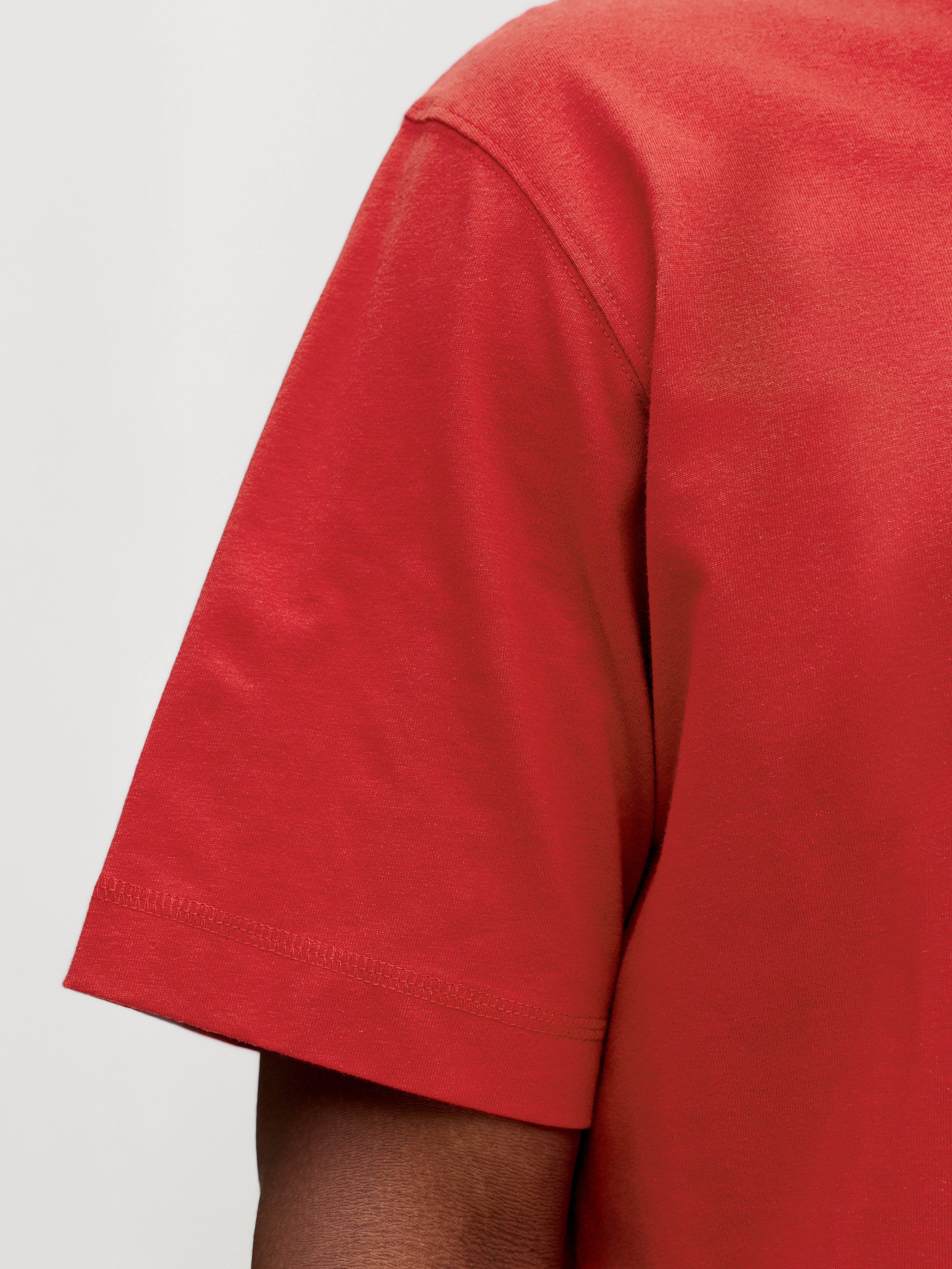 Jack & Jones Rundhalsshirt JORNORREBRO EMB TEE SS CREW NECK NOOS Baumwolle, locker geschnitten