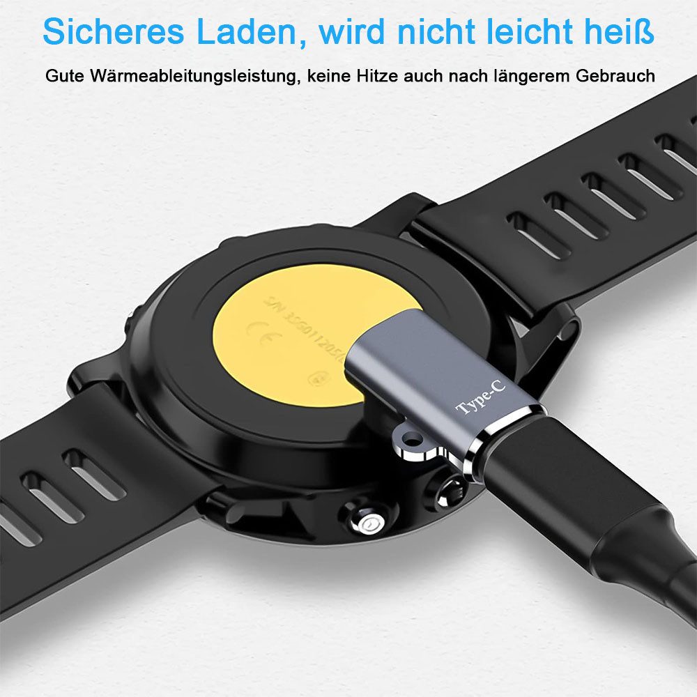 TUWENA Ladeanschluss mit Staub Stecker Kompatibel mit Garmin USB-Ladegerät (2-tlg) – Bild 3 von 5