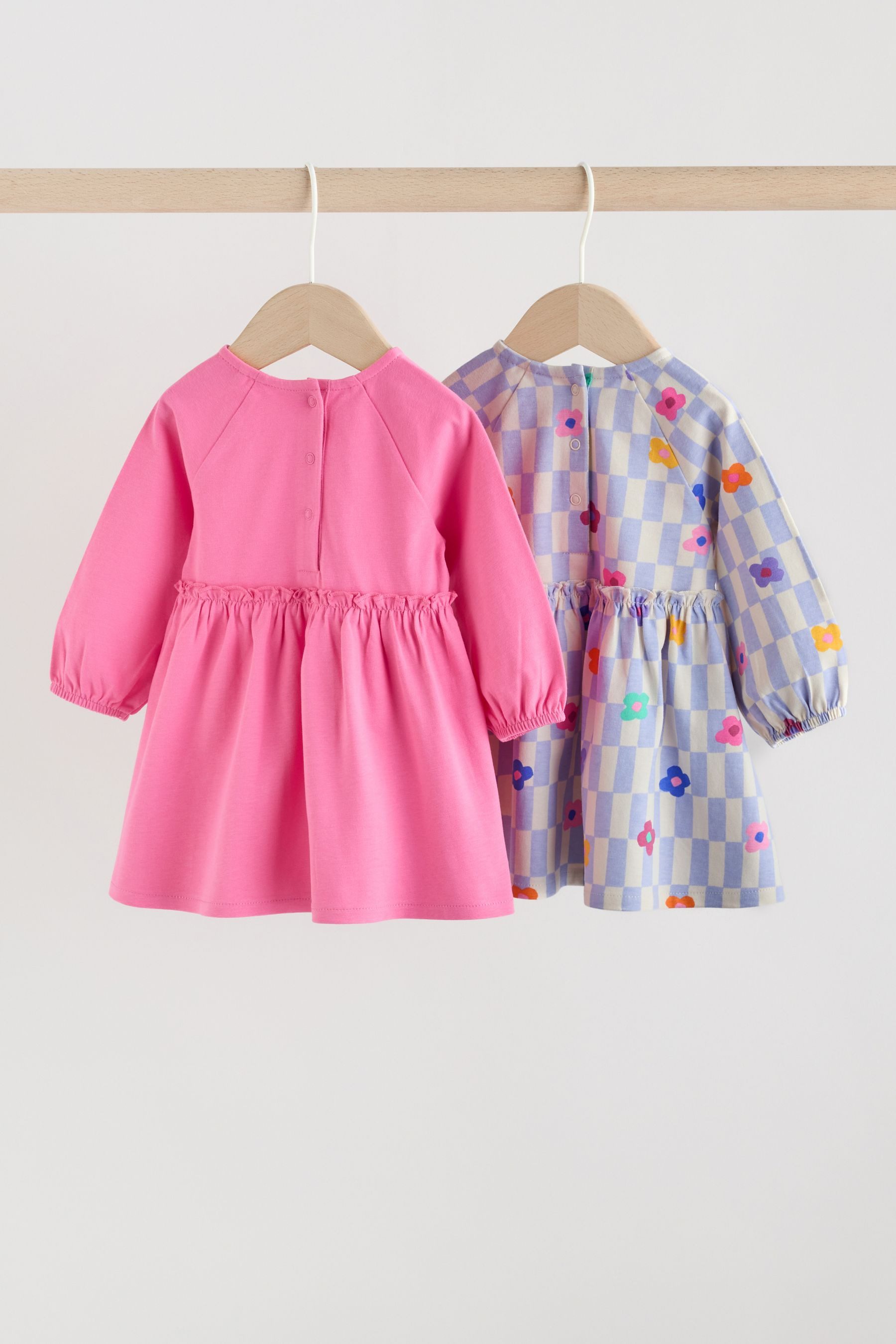 Next Strickkleid Baby Jersey-Kleid, 2er-Pack (2-tlg)