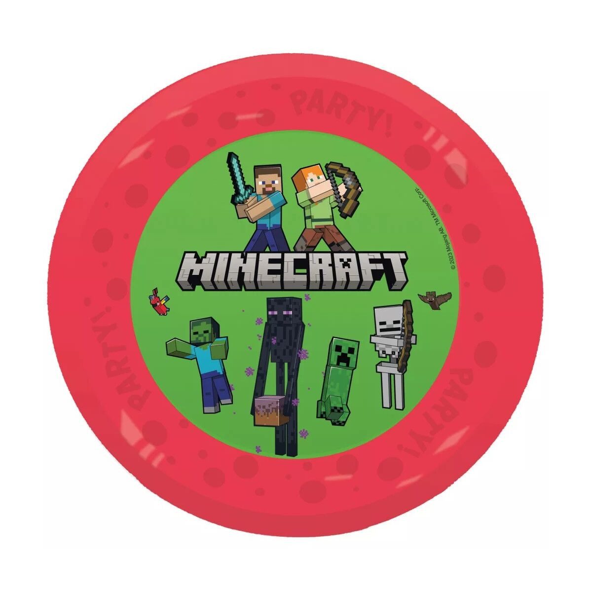 Minecraft Kindergeschirr-Set Minecraft Party Mikro Premium teller 4er-Set 21 cm
