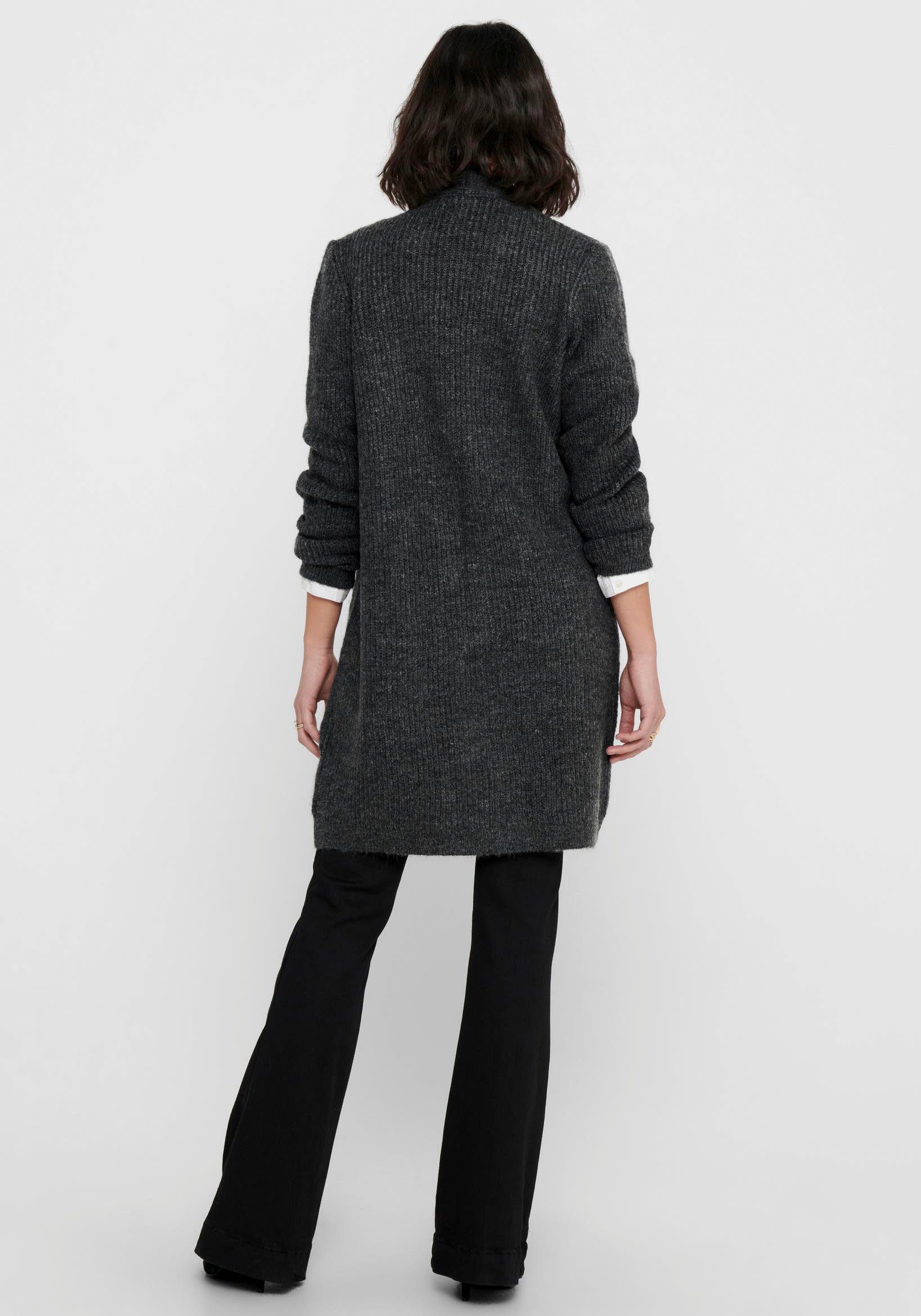 grey dark col. ONLJADE melange ONLY Longstrickjacke