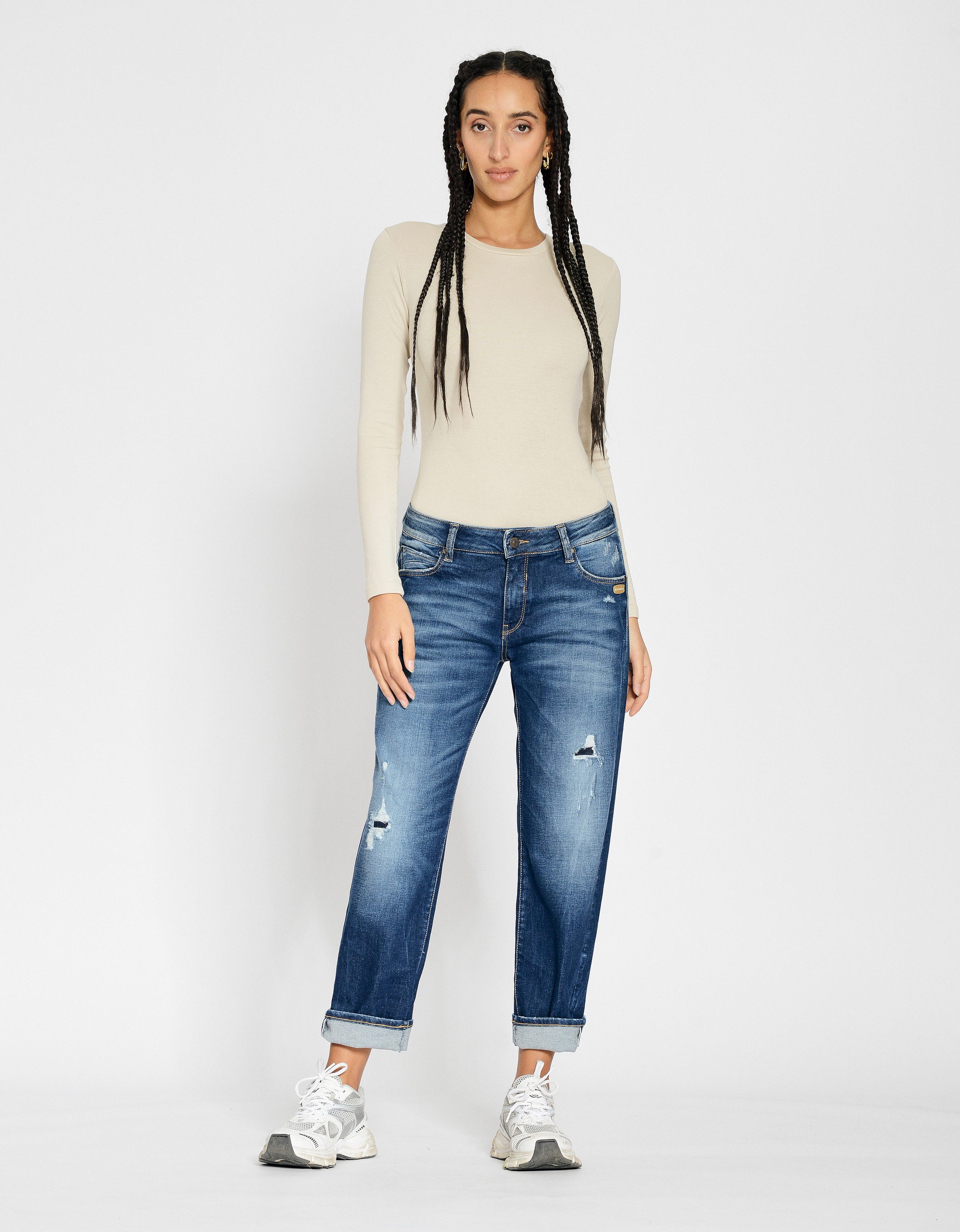 GANG Boyfriend-Jeans GANG Jeans Boyfriend 94NADIA CROPPED günstig online kaufen