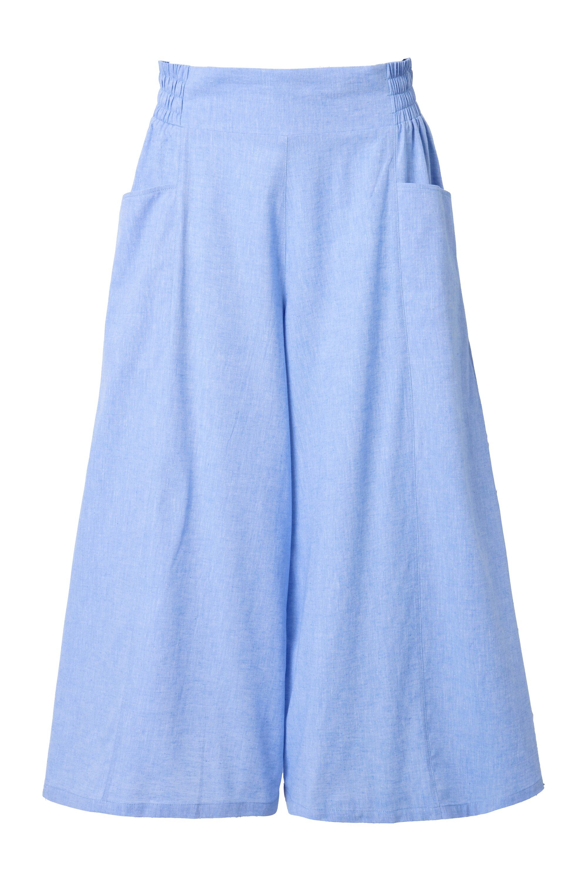 Ulla Popken Culotte Palazzo-Hosenrock knielang weites günstig online kaufen