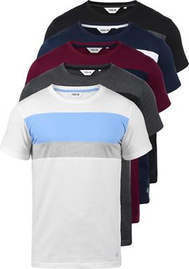 !Solid Rundhalsshirt SDSascha T-Shirt in Tricolor Streifenoptik