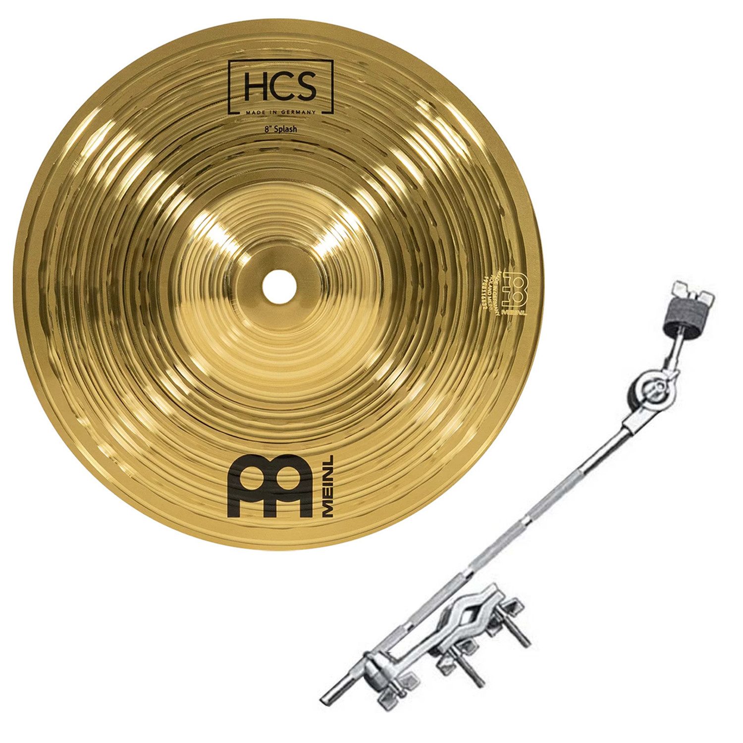 Meinl Cymbals Becken Meinl HCS 8 Splash Becken mit PYH-C-SP Beckenarm,Splash Becken, mit PYH-C-SP Beckenarm