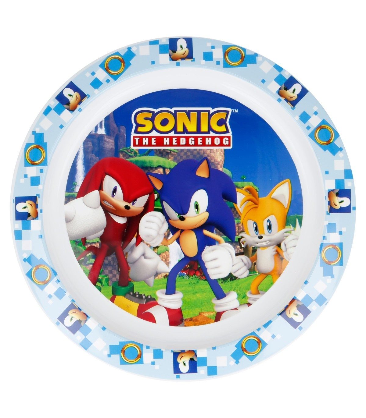 Sonic The Hedgehog Brotteller Kinder Teller Mikrowellengeeignet für zu Hause
