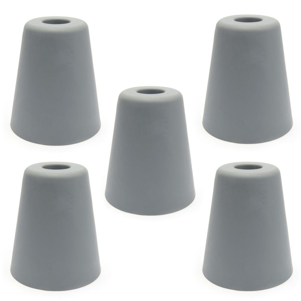 sossai® Türstopper Bodenstopper / Wandstopper NTS8 - HANS (5 St), Farbe: Grau