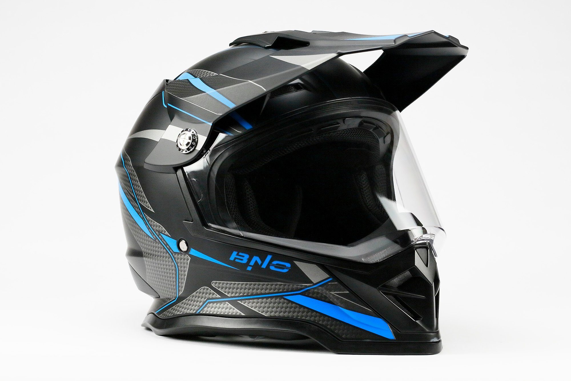 BNO Motorradhelm BNO Cross-3 Integralhelm, Crosshelm mit Visier, Visier Wechselbar, Schild Abnehmbar, volle ECE Prüfung