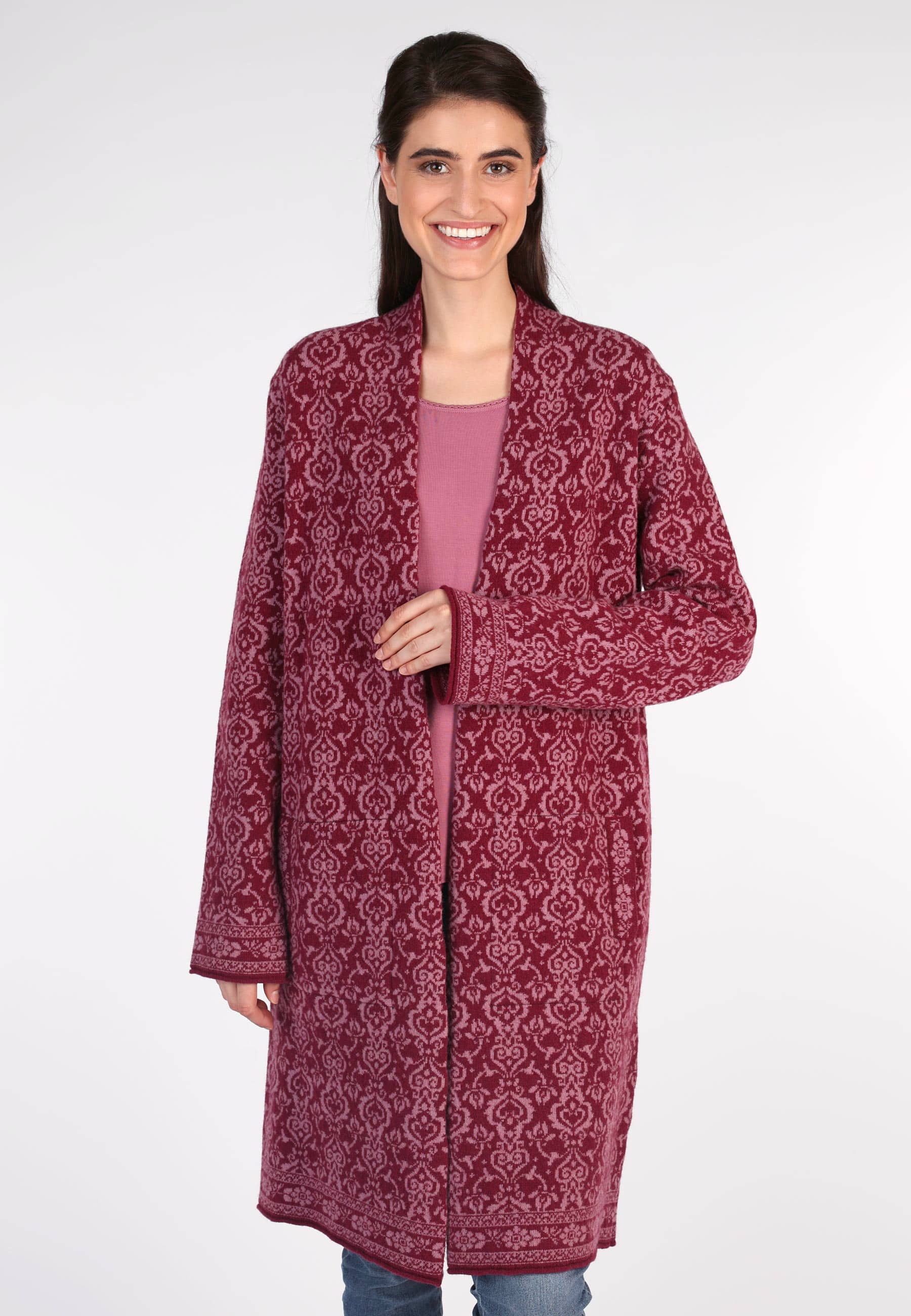 Sorgenfri Sylt Strickmantel Birka ornament Strickdetails