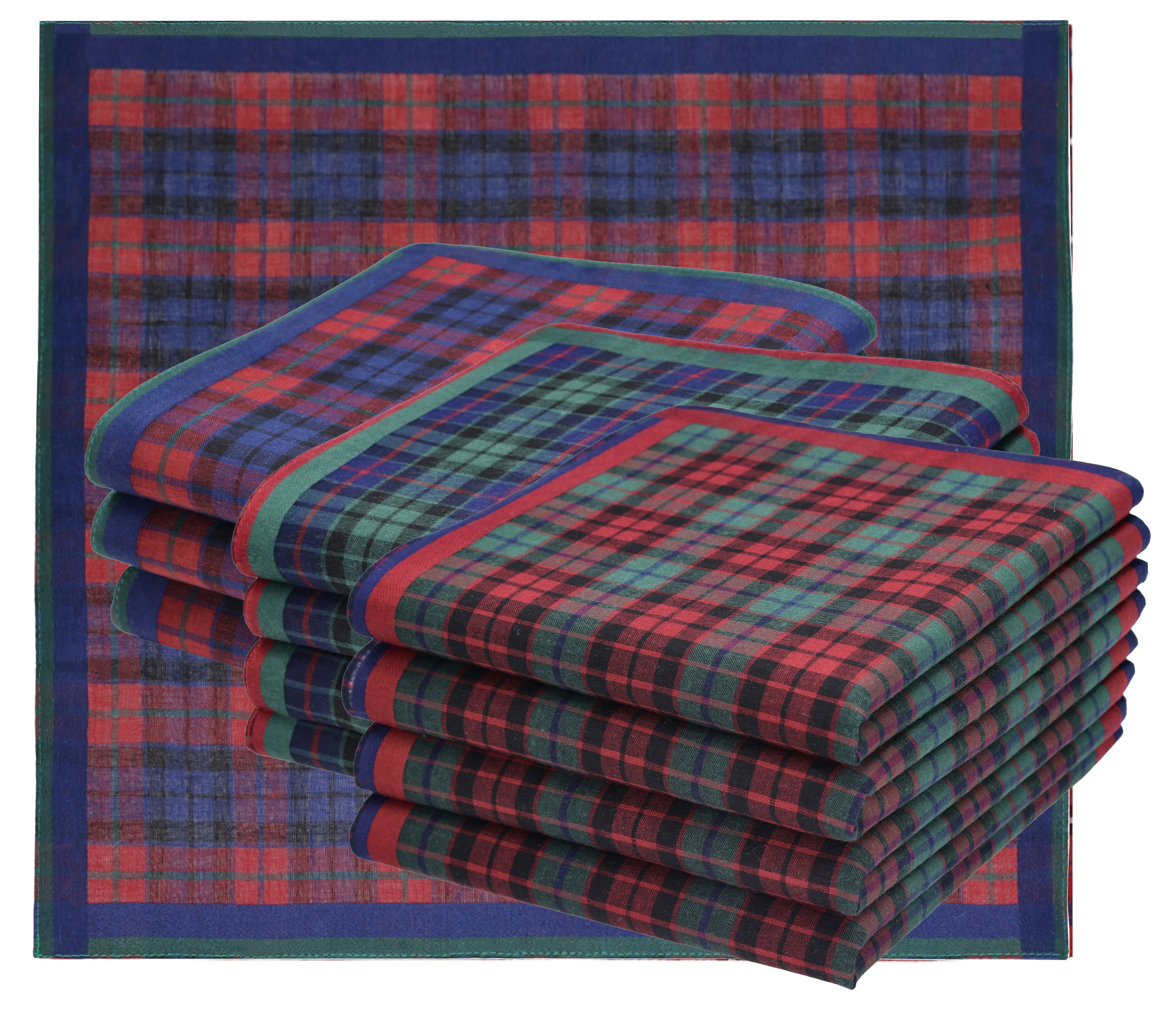 Betz Taschentuch 12 Stück Damen Stoff Taschentücher Paloma III Größe 30x30 cm, (Set, 12-St. Dessin 10), 100% Baumwolle, Dessin 10