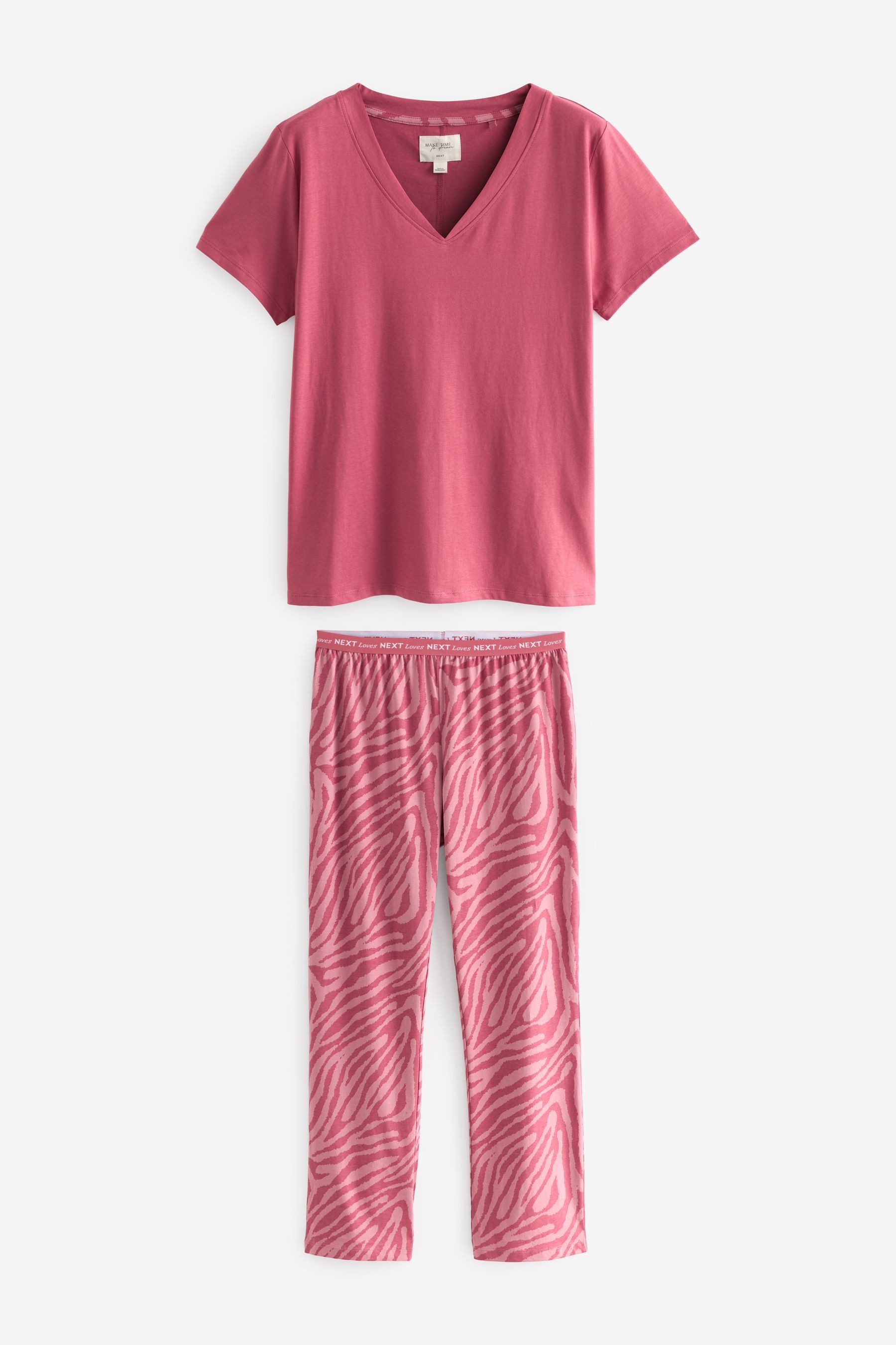 Next Pyjama Kurzärmeliger Baumwoll-Pyjama (2 tlg) günstig online kaufen