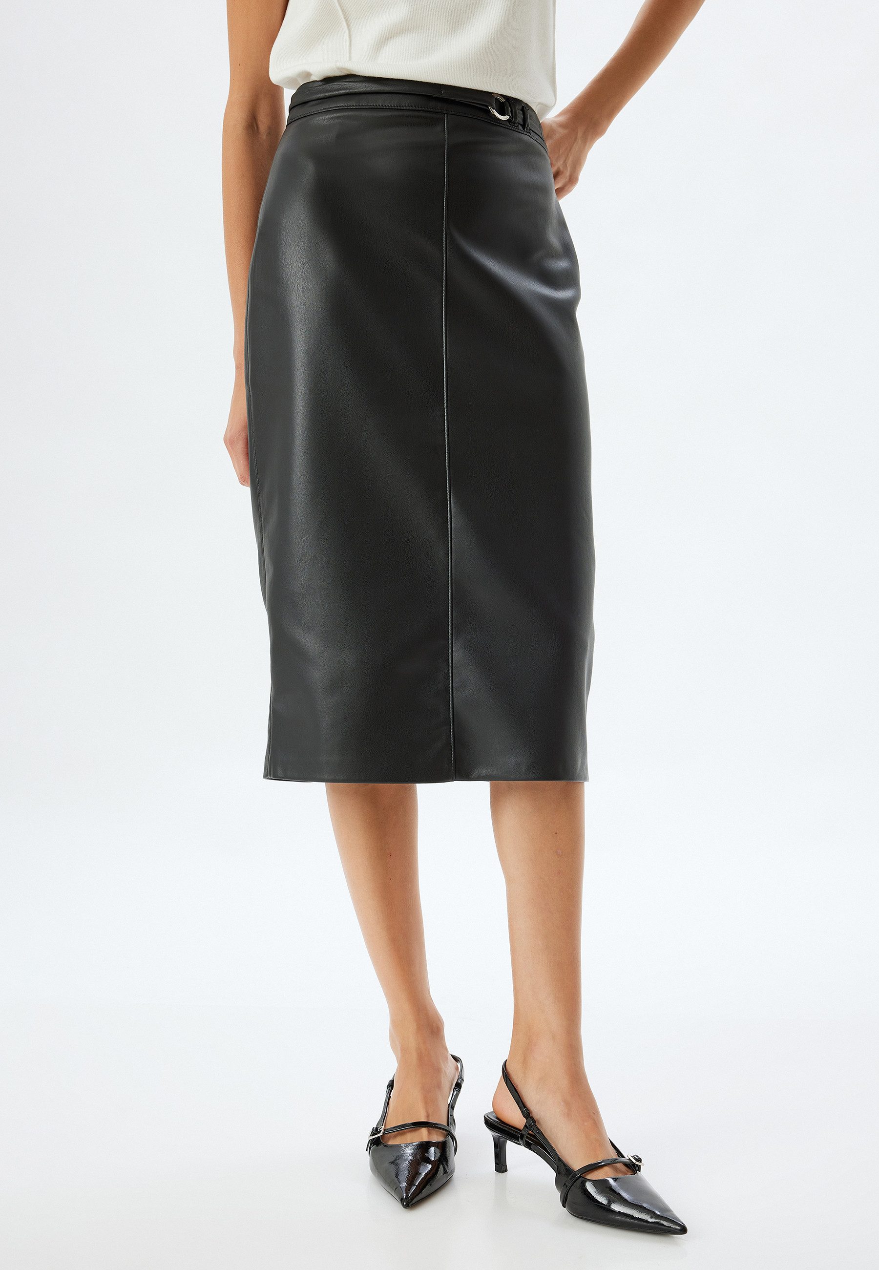 Koton Midirock Midi Länge Bleistiftrock