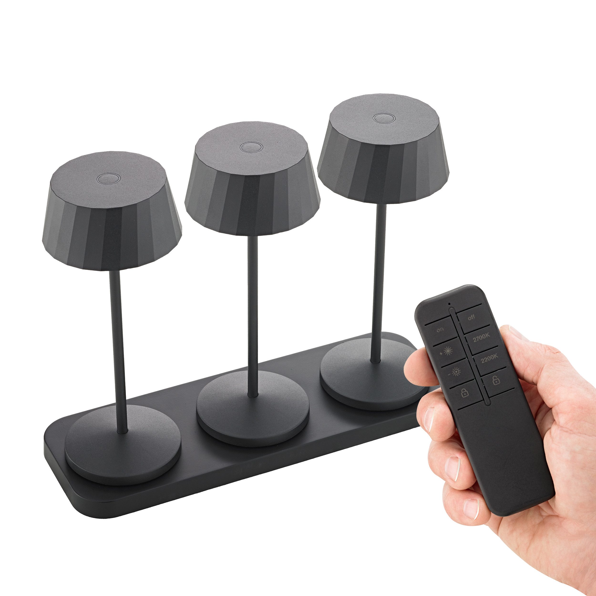 SIGOR LED Tischleuchte, Touch /Remote, LED fest integriert, Warmweiß